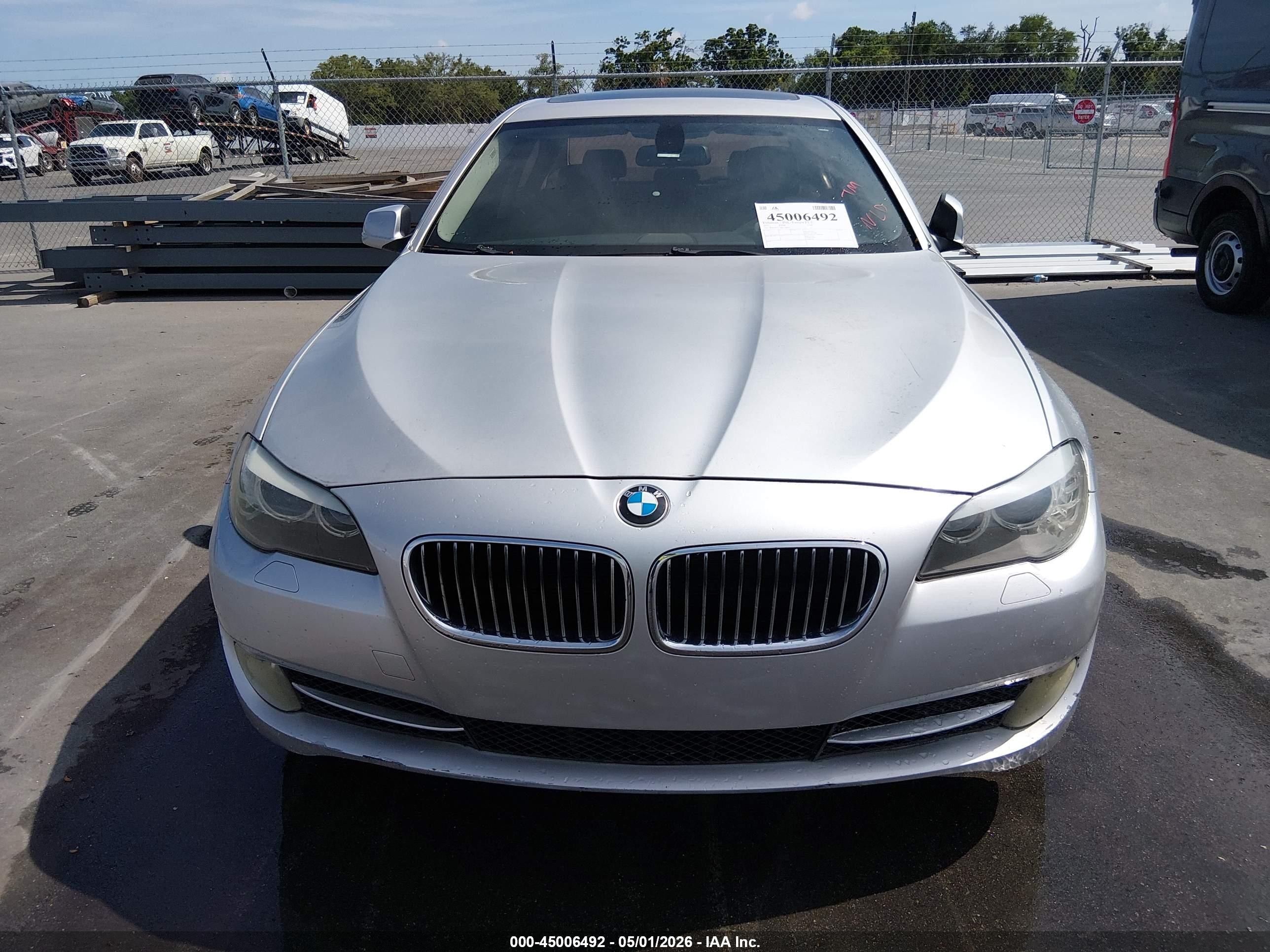 2011 Bmw 528i   Silver vin: WBAFR1C54BC750500