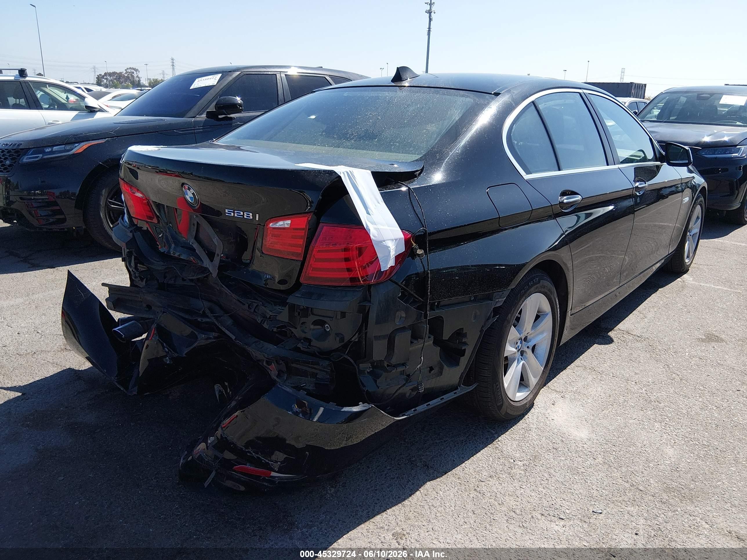 2011 Bmw 528i   Black vin: WBAFR1C54BDJ97597