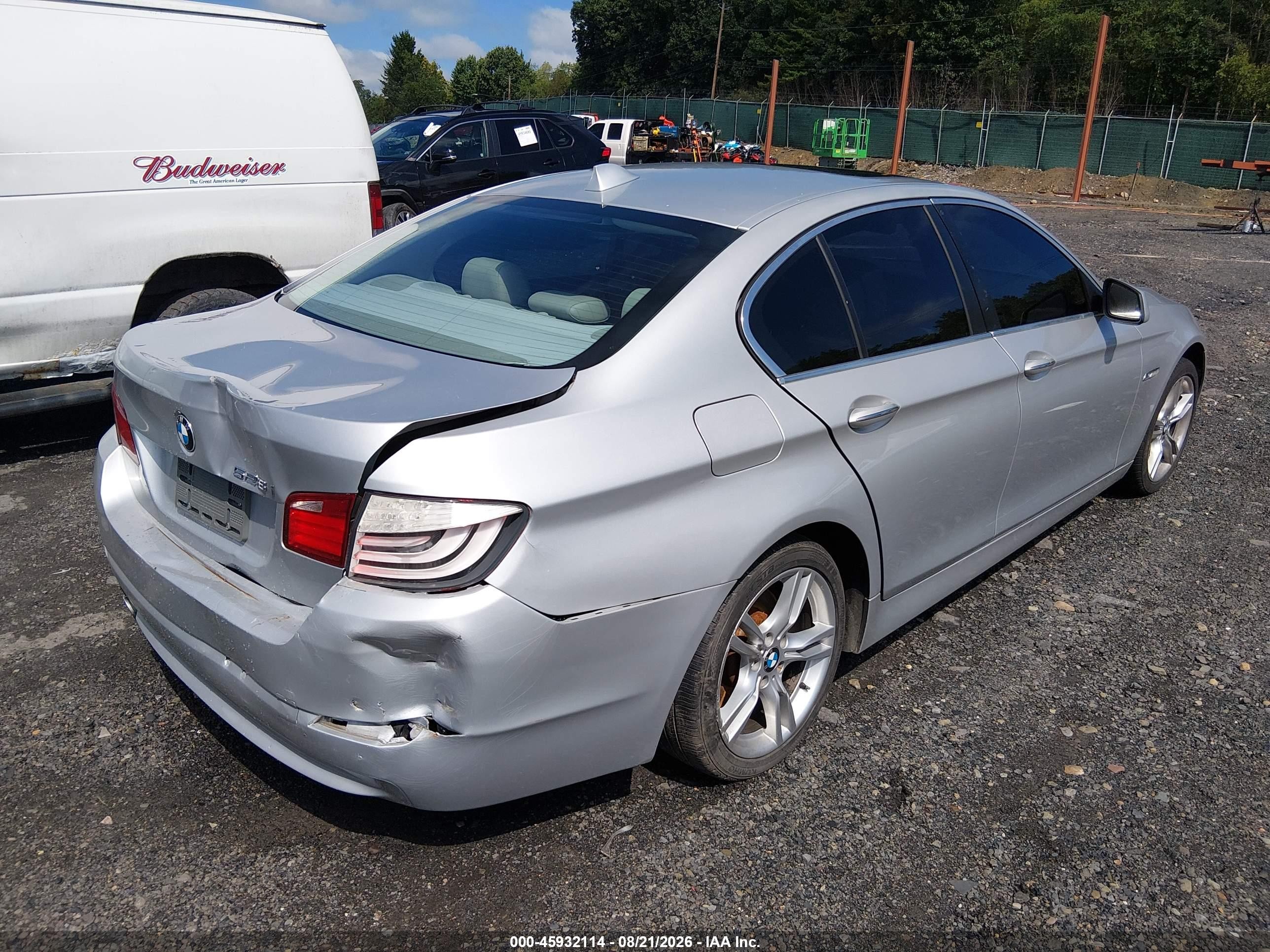 2011 Bmw 528i   Silver vin: WBAFR1C55BC737268