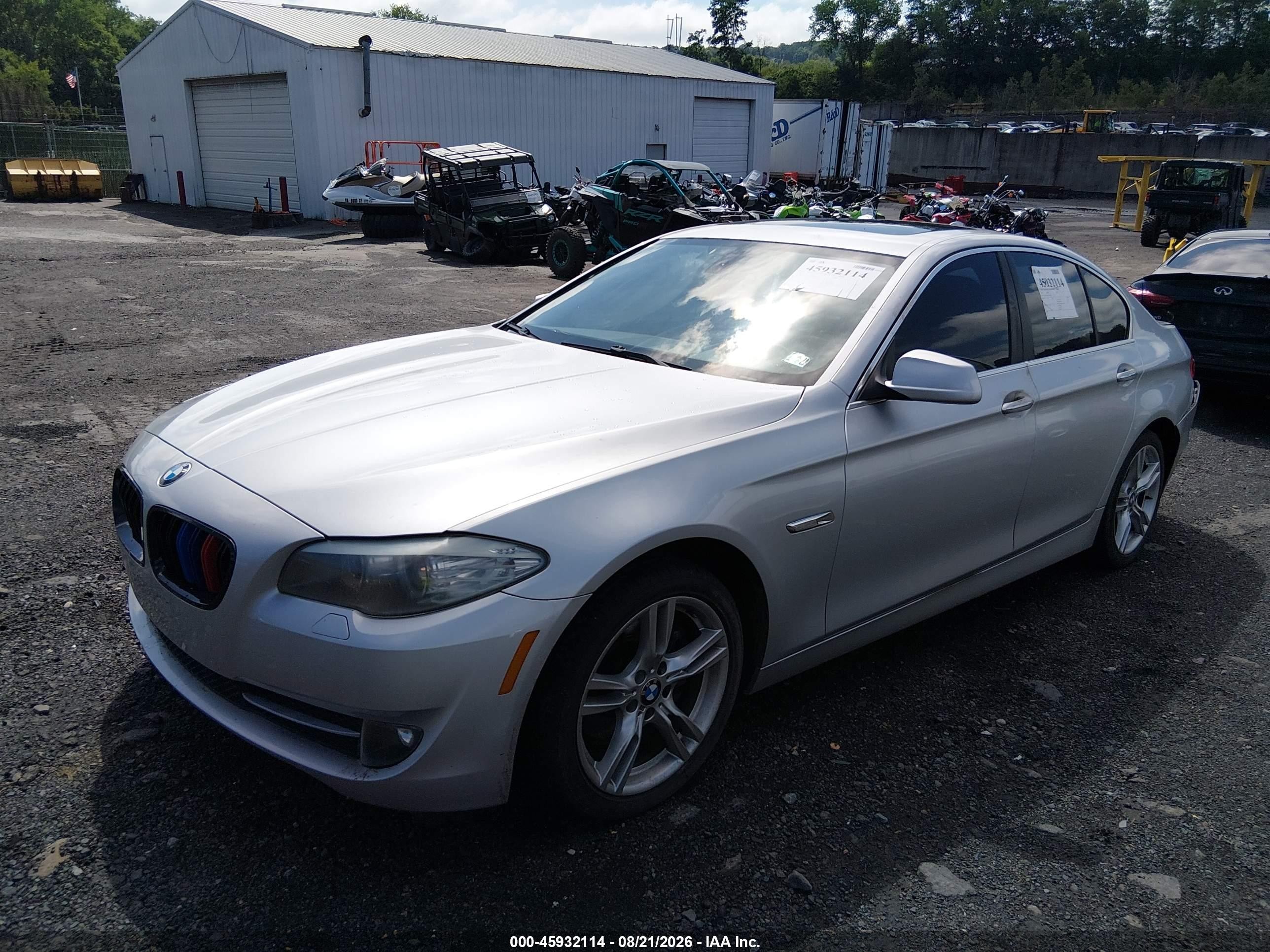 2011 Bmw 528i   Silver vin: WBAFR1C55BC737268
