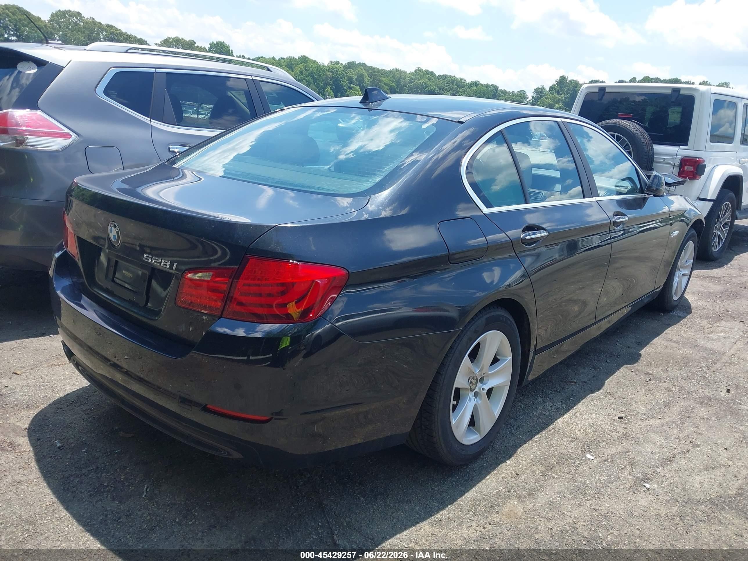 2011 Bmw 528i   Black vin: WBAFR1C55BDV76544