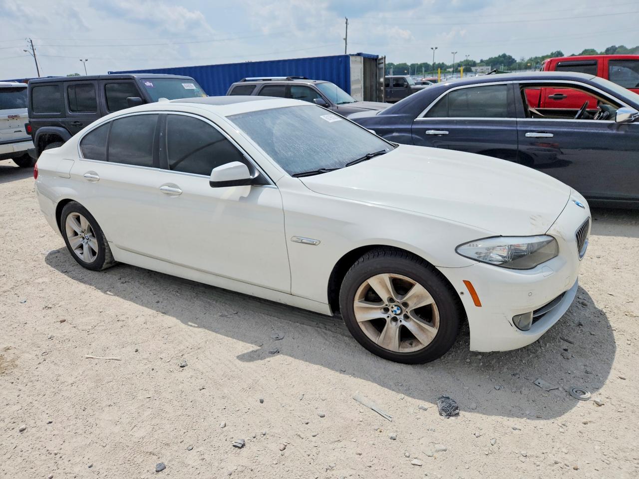 2011 Bmw 528 I White vin: WBAFR1C56BC743726