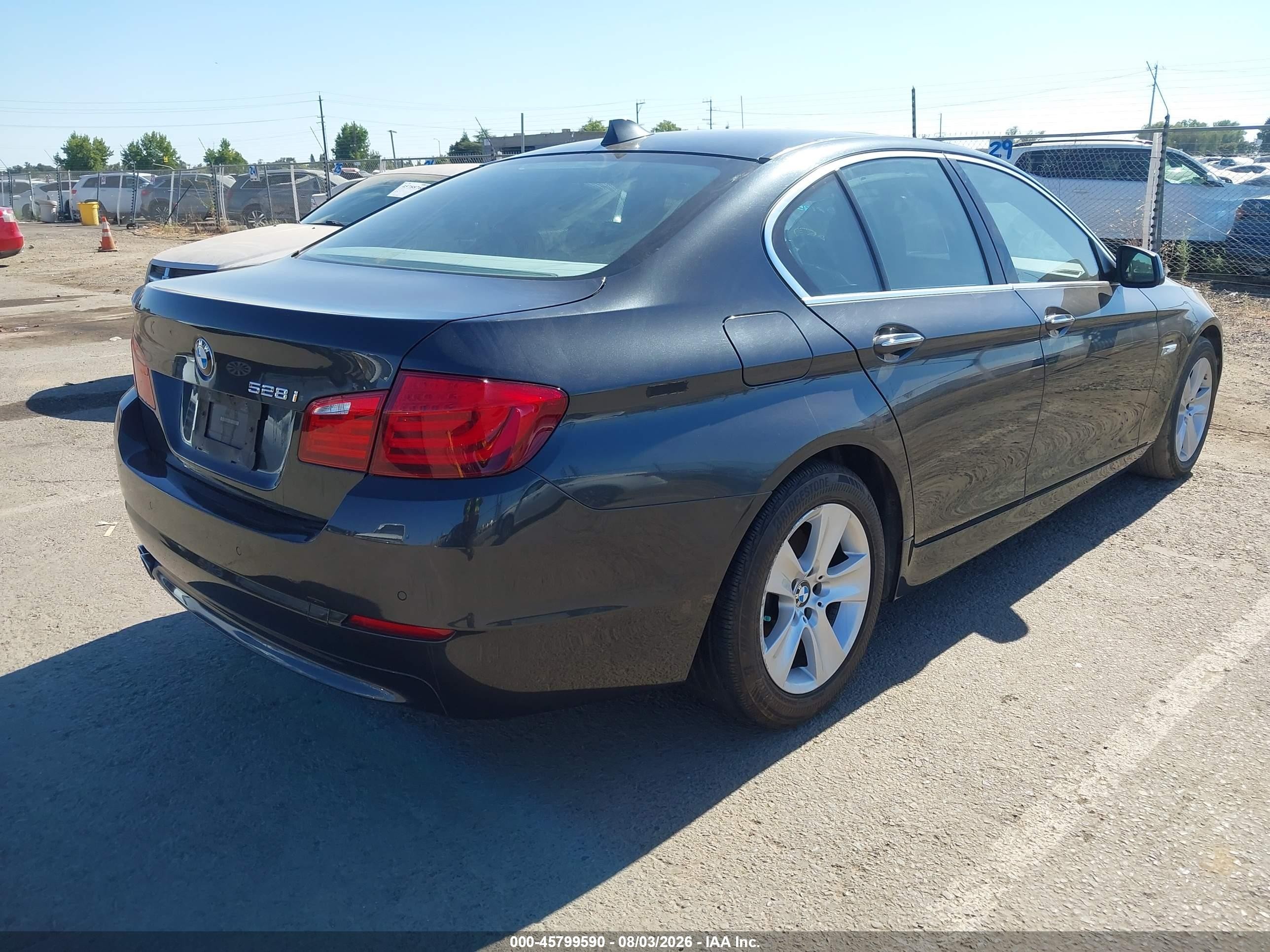 2011 Bmw 528i   Gray vin: WBAFR1C58BC746045