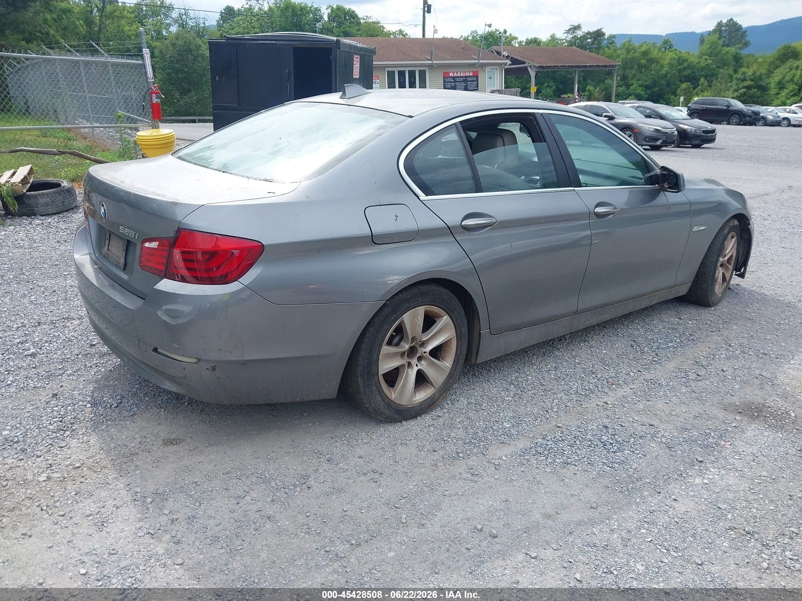 2011 Bmw 528i   Gray vin: WBAFR1C59BC742733