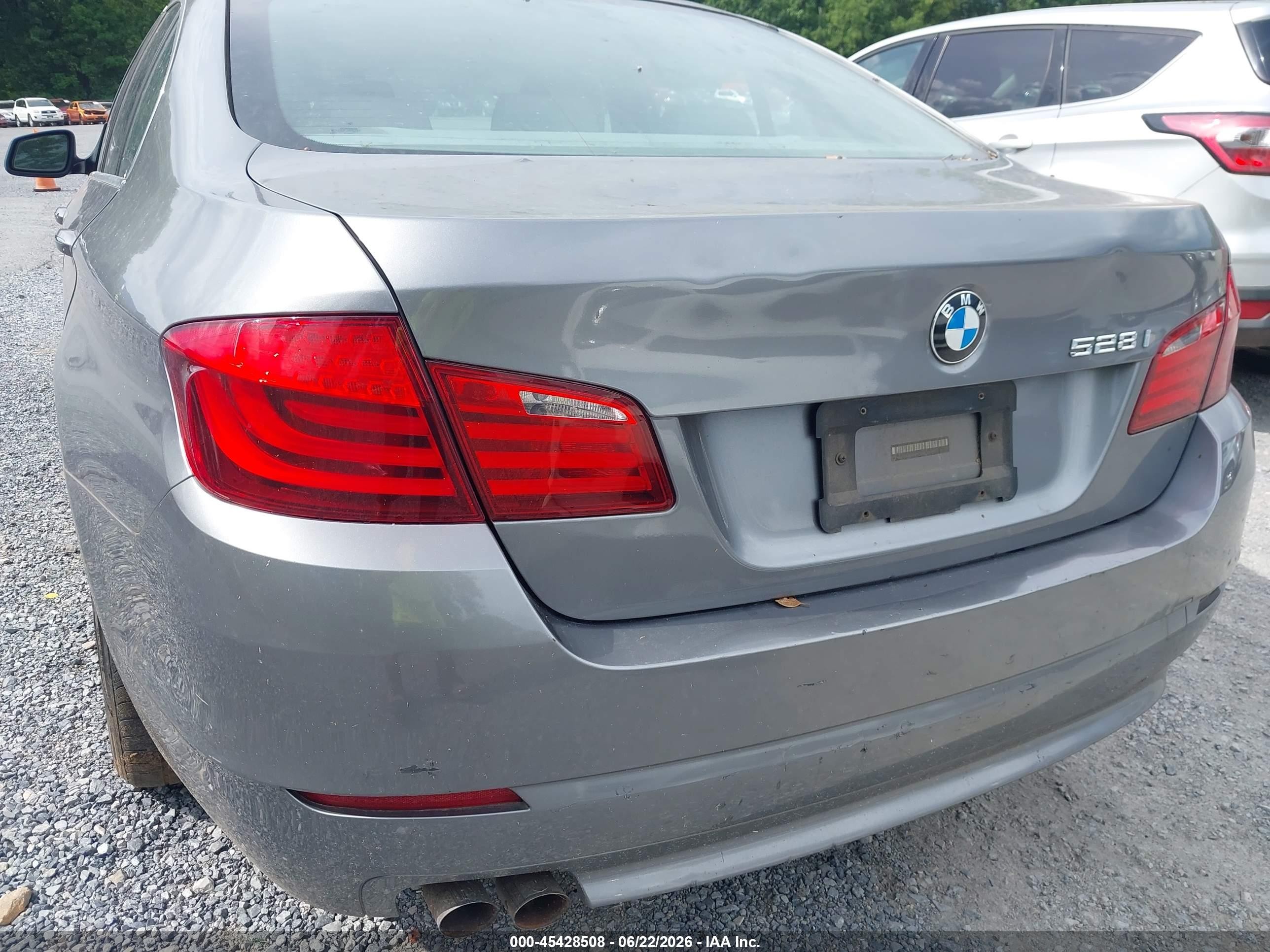 2011 Bmw 528i   Gray vin: WBAFR1C59BC742733