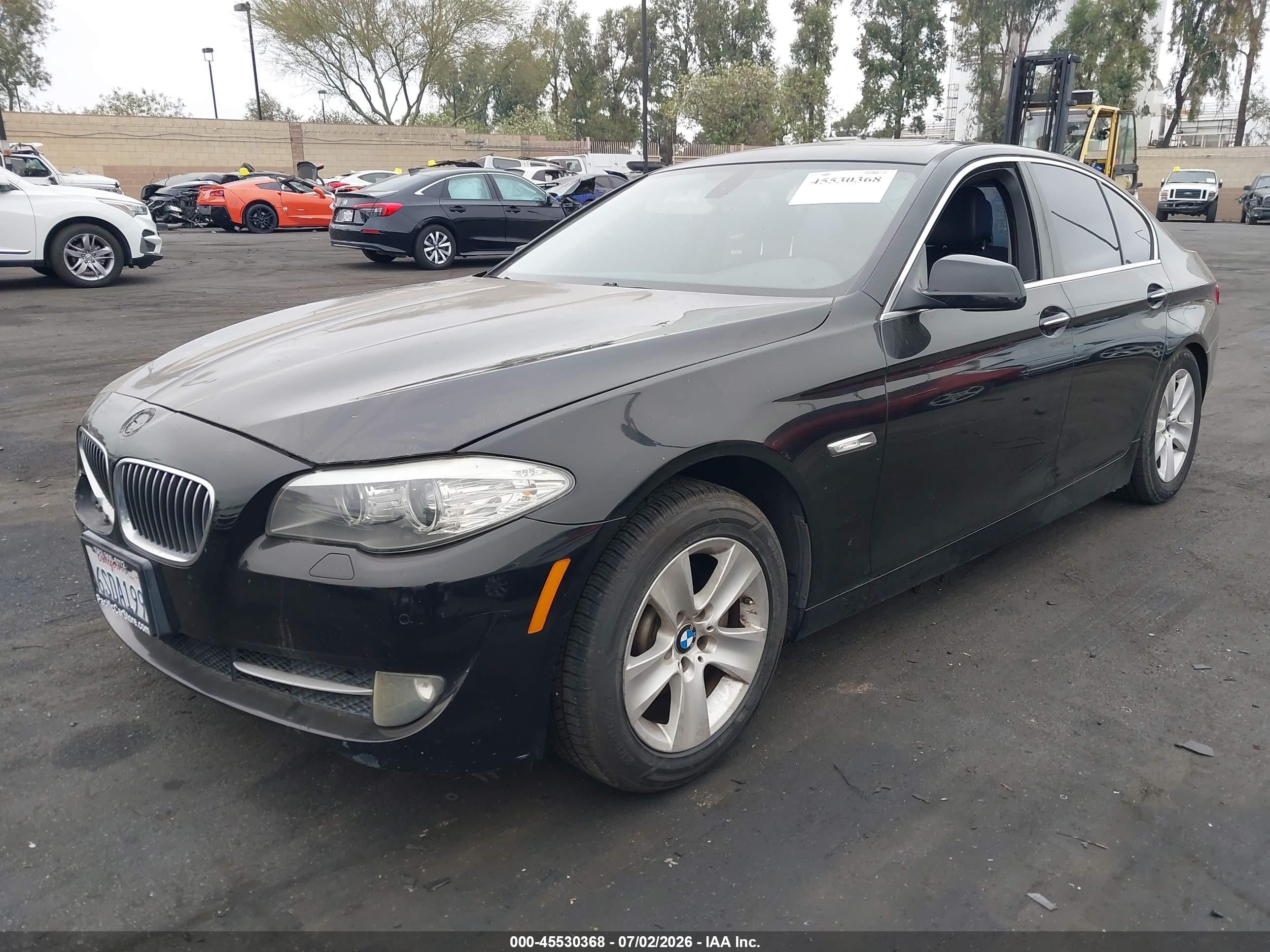 2011 Bmw 528i Black vin: WBAFR1C59BC748077