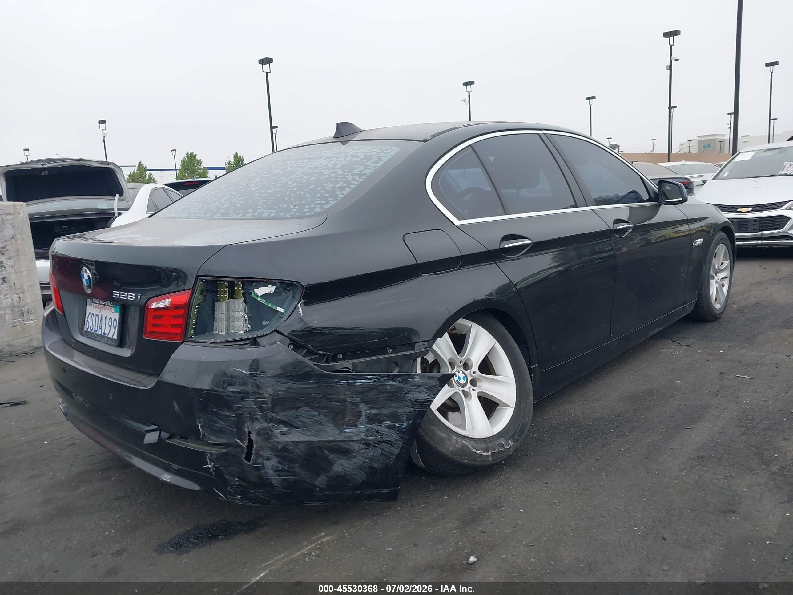 2011 Bmw 528i Black vin: WBAFR1C59BC748077