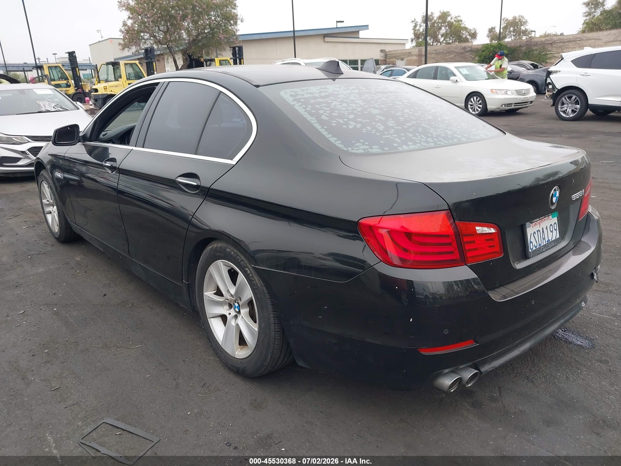 2011 Bmw 528i Black vin: WBAFR1C59BC748077