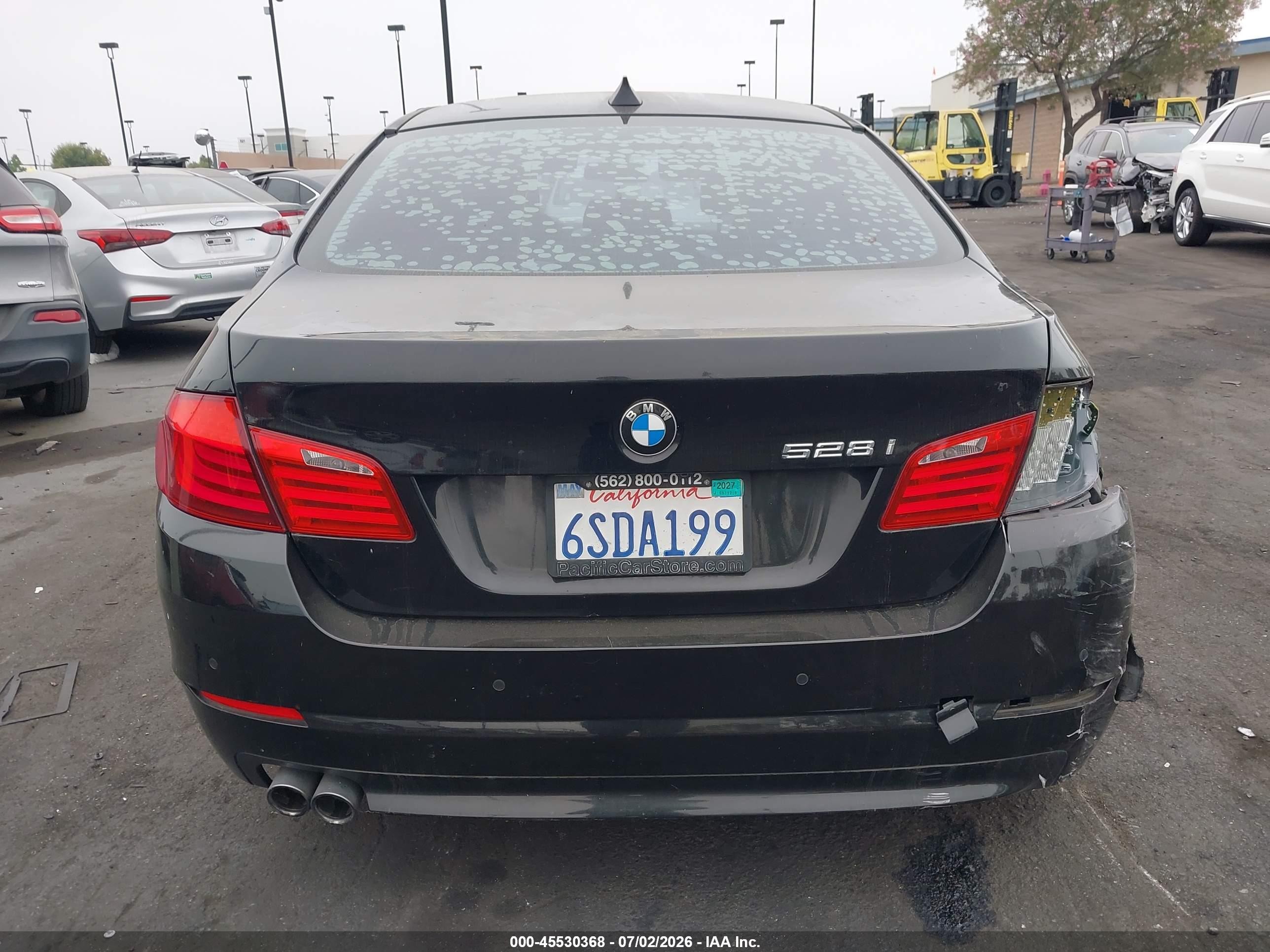 2011 Bmw 528i Black vin: WBAFR1C59BC748077