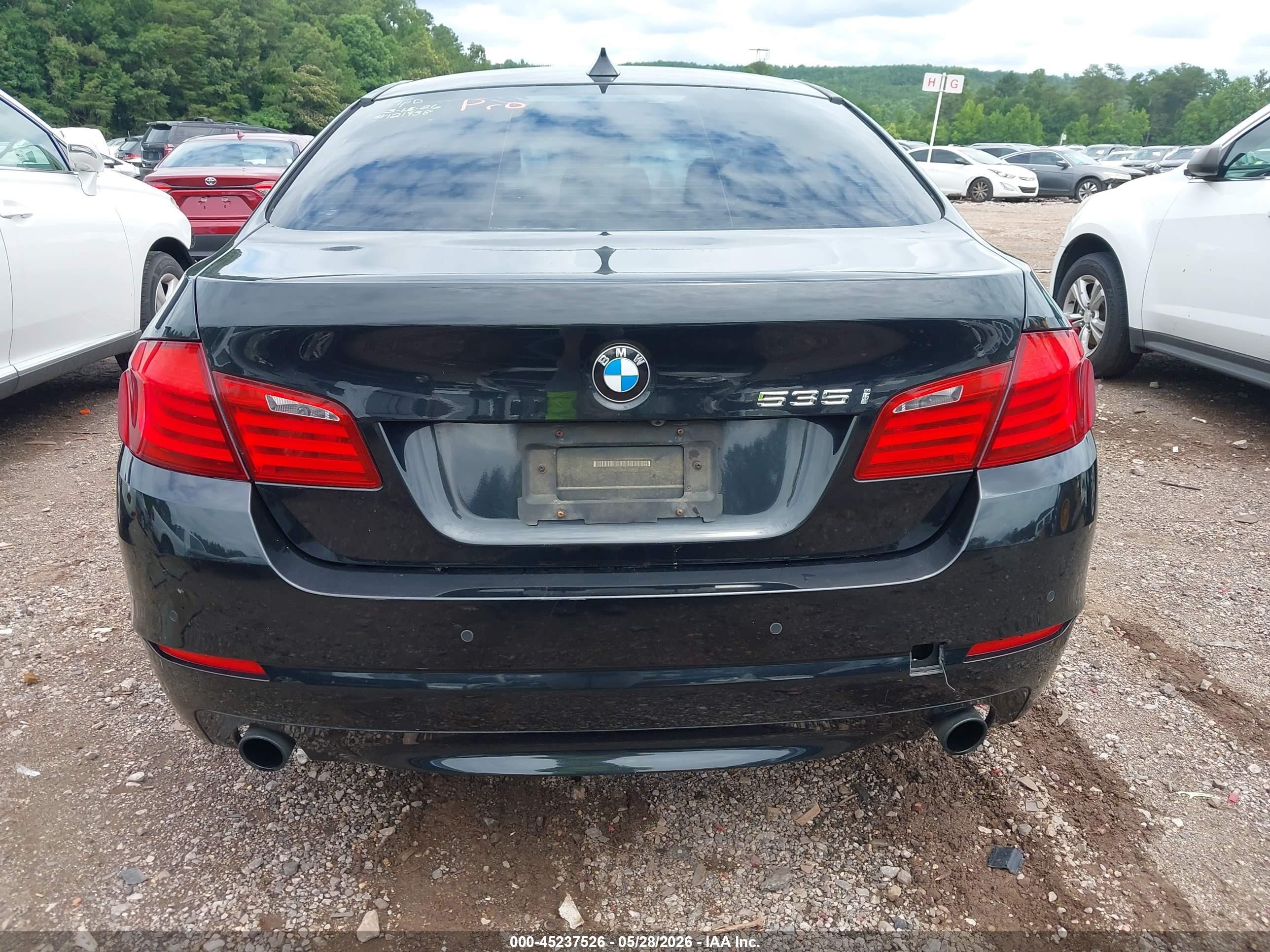 2011 Bmw 535i   Black vin: WBAFR7C50BC608938