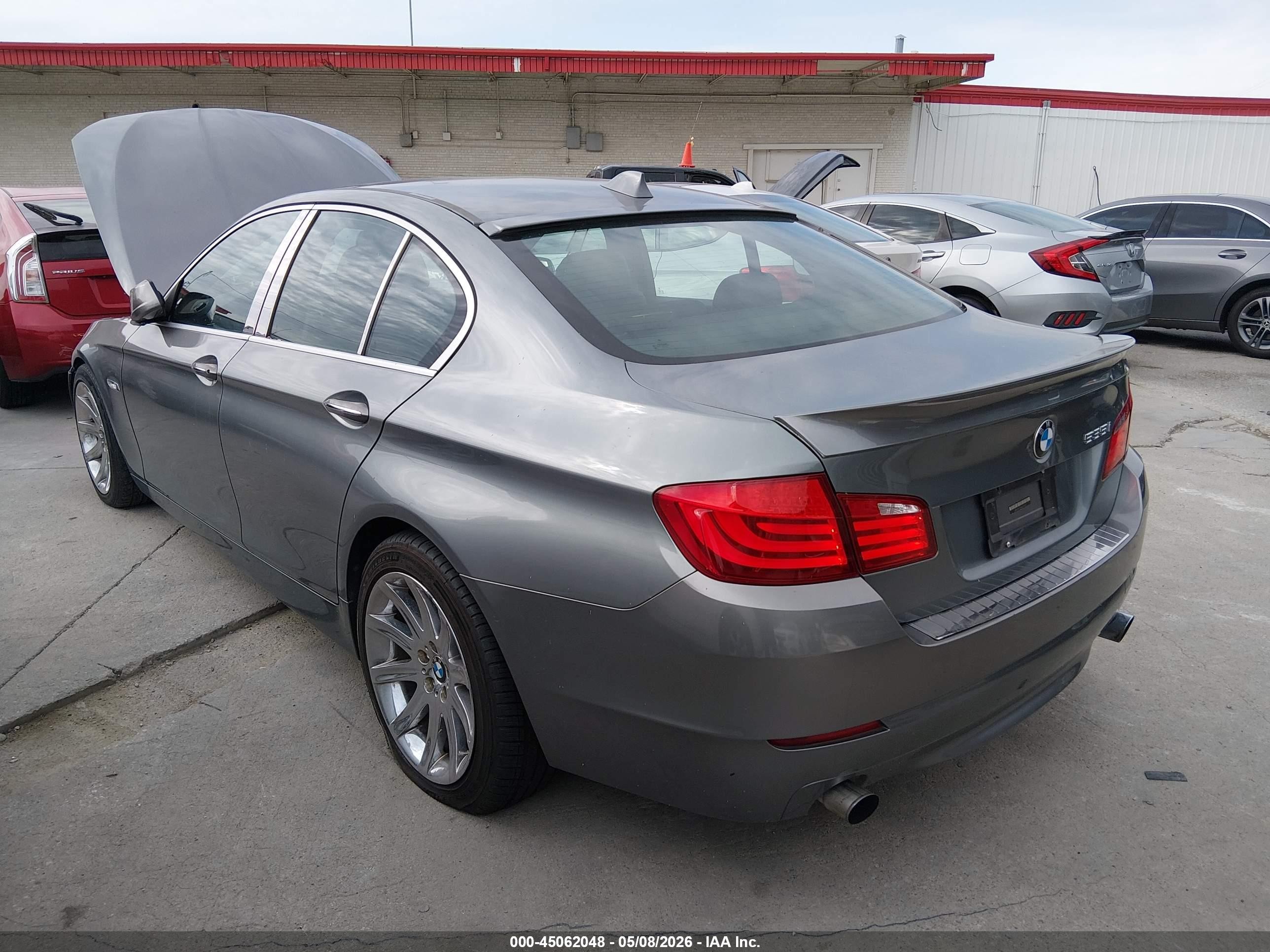 2011 Bmw 535i Silver vin: WBAFR7C50BC801445