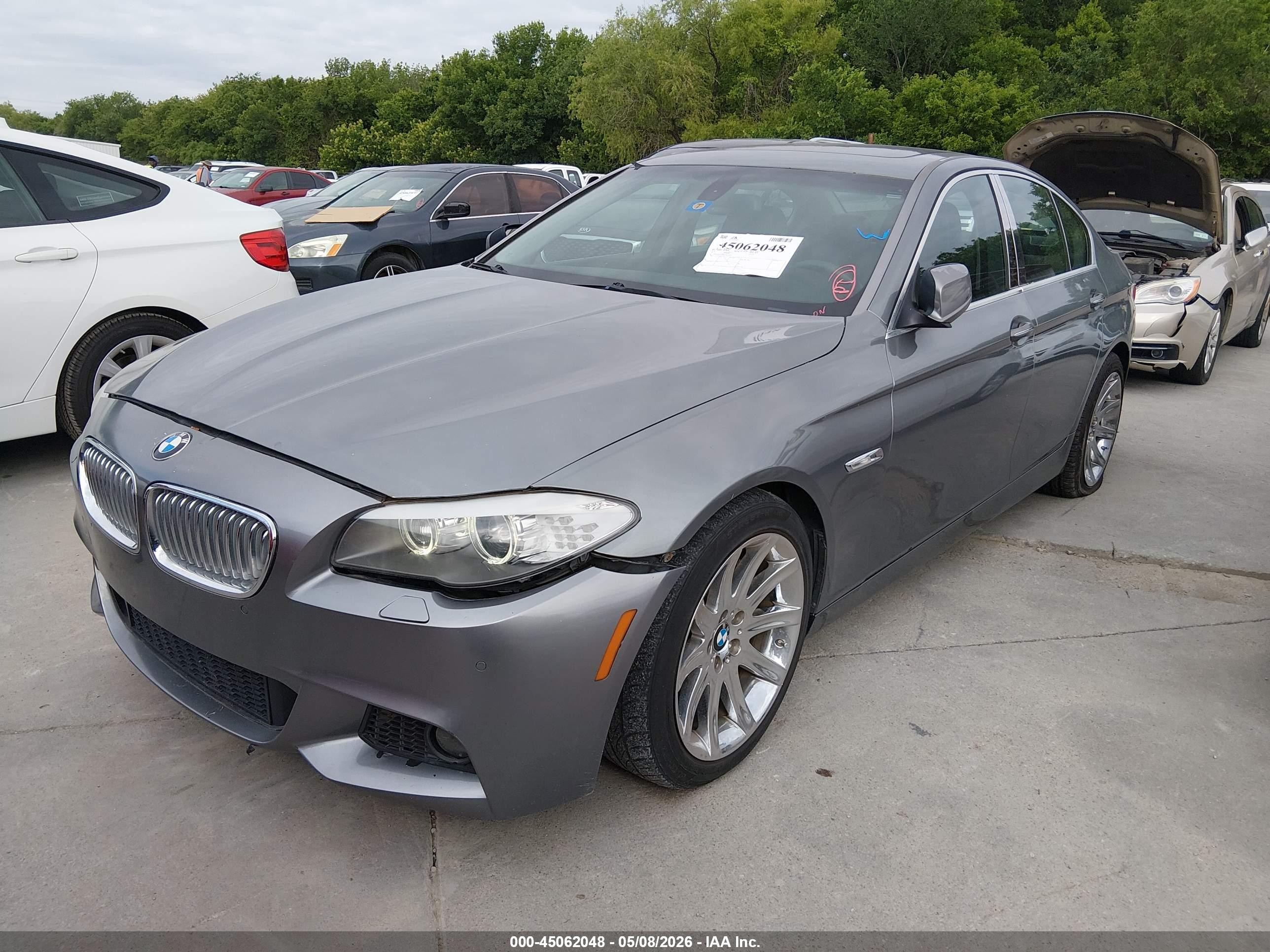 2011 Bmw 535i Silver vin: WBAFR7C50BC801445