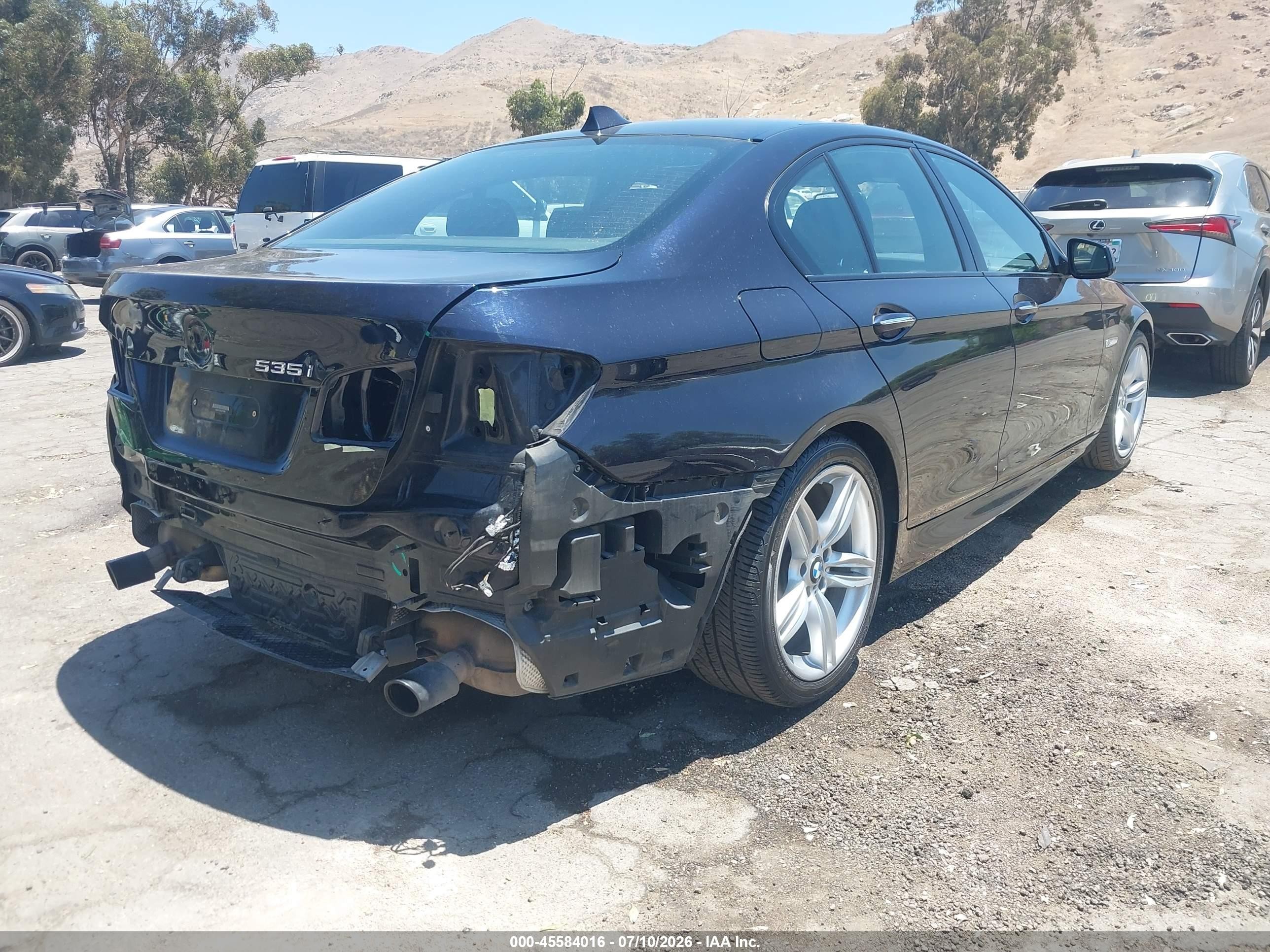 2013 Bmw 535i   Синий vin: WBAFR7C50DC817888