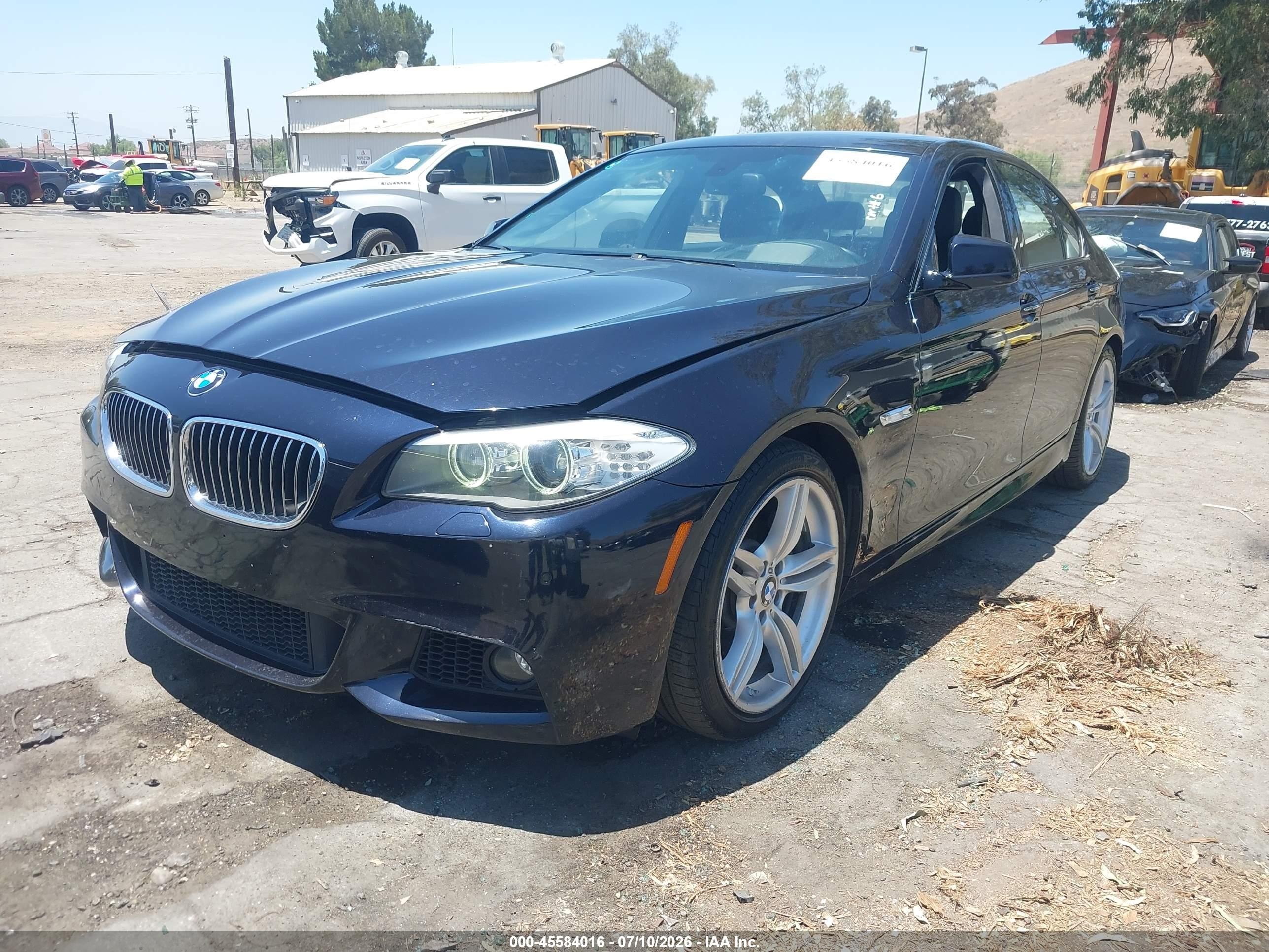 2013 Bmw 535i   Синий vin: WBAFR7C50DC817888
