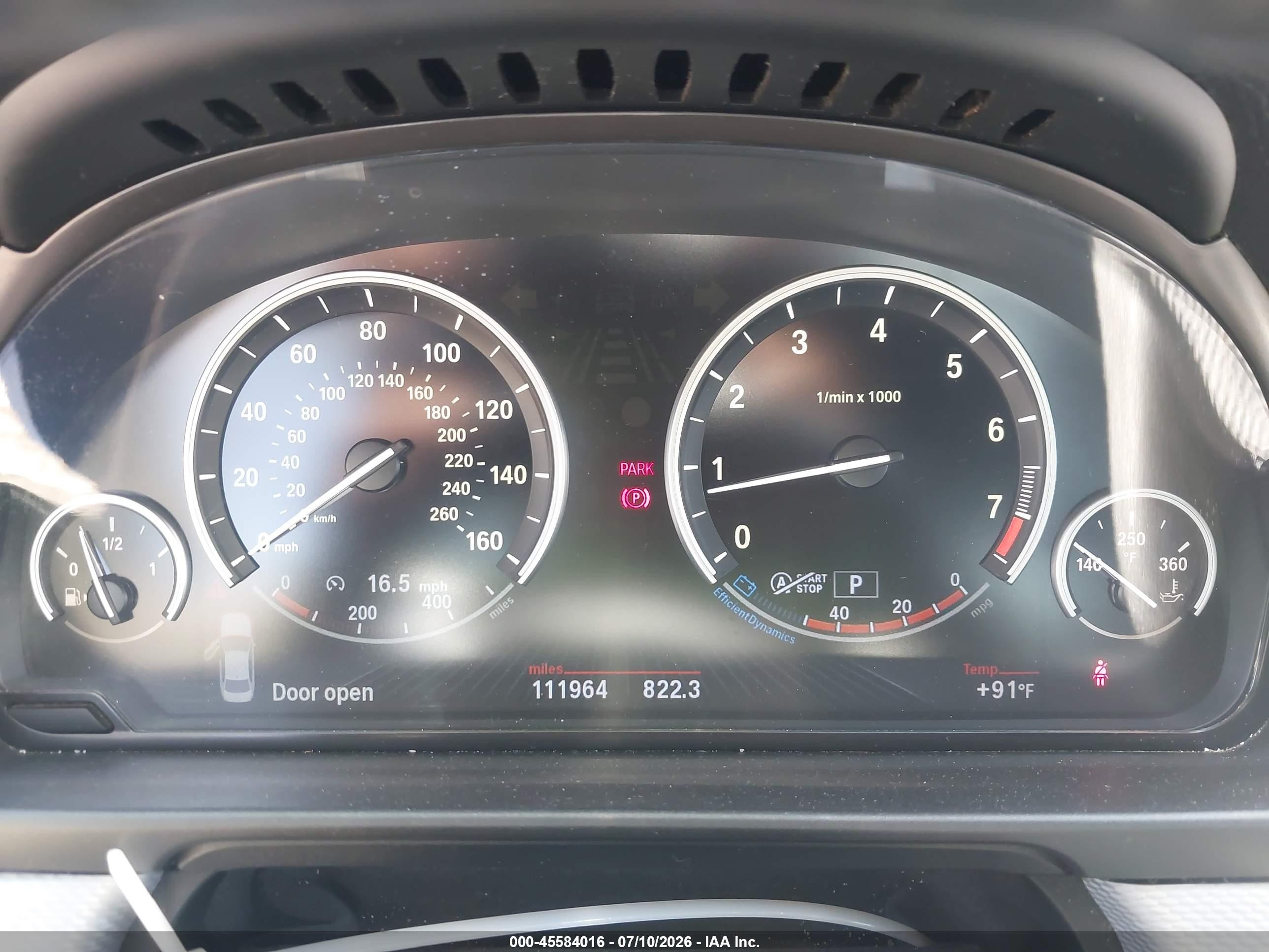 2013 Bmw 535i   Синий vin: WBAFR7C50DC817888