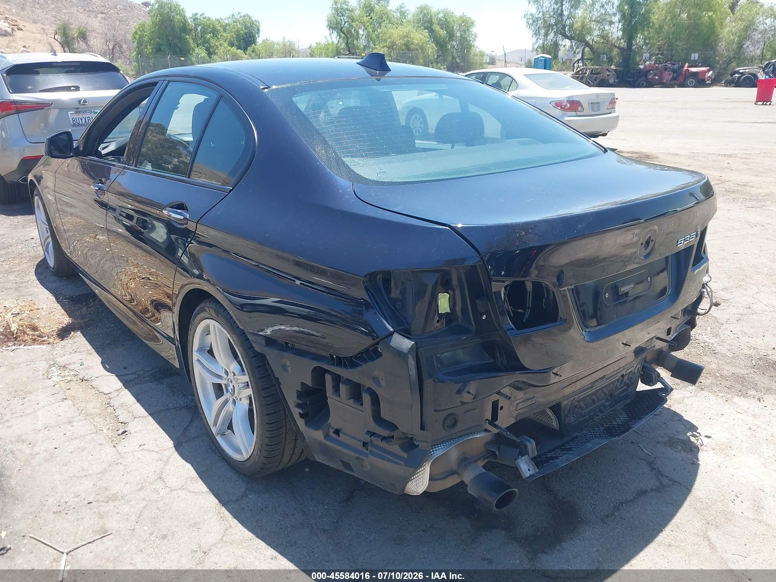 2013 Bmw 535i   Синий vin: WBAFR7C50DC817888