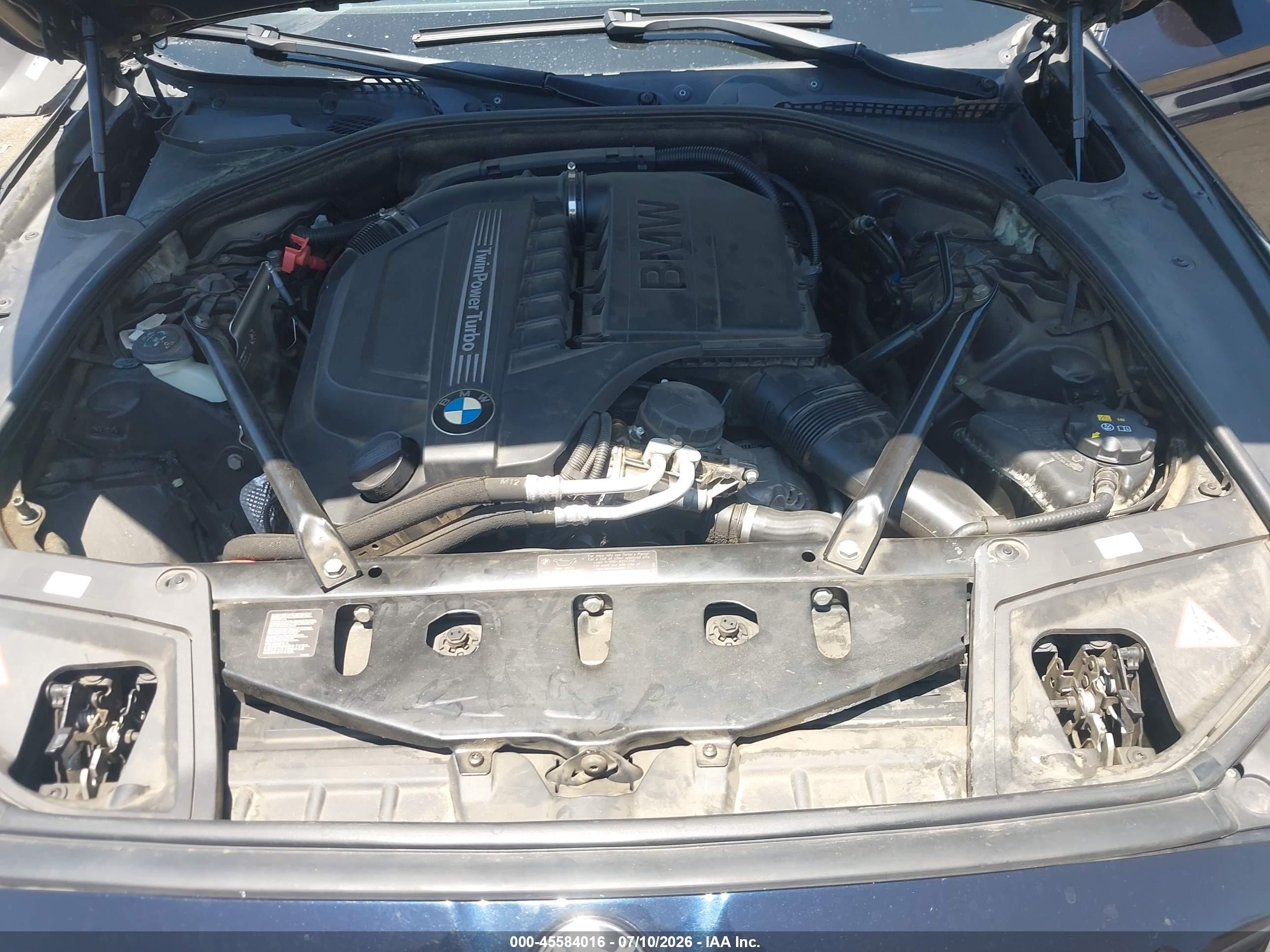 2013 Bmw 535i   Синий vin: WBAFR7C50DC817888