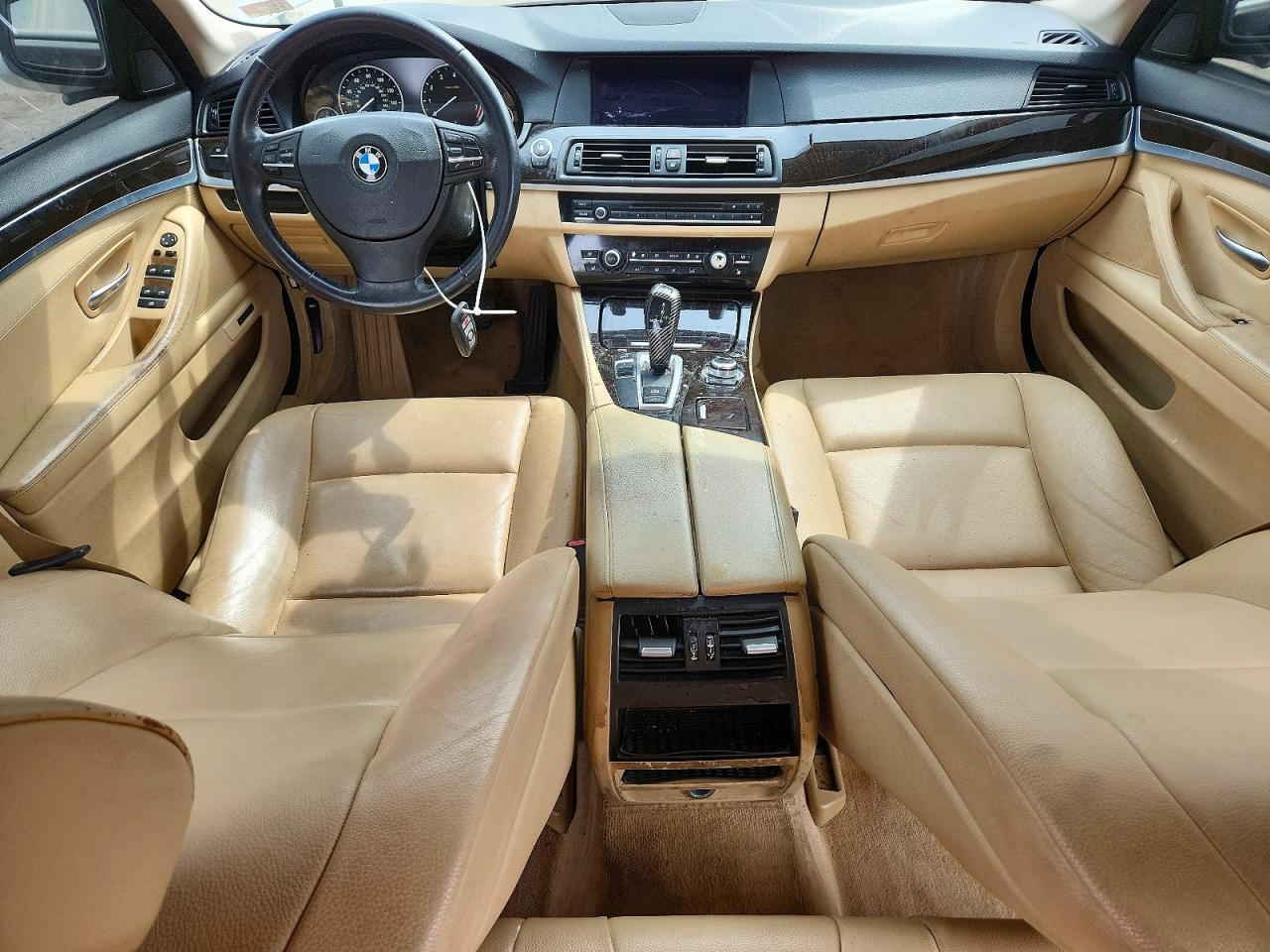 2013 Bmw 535 I White vin: WBAFR7C50DC818264