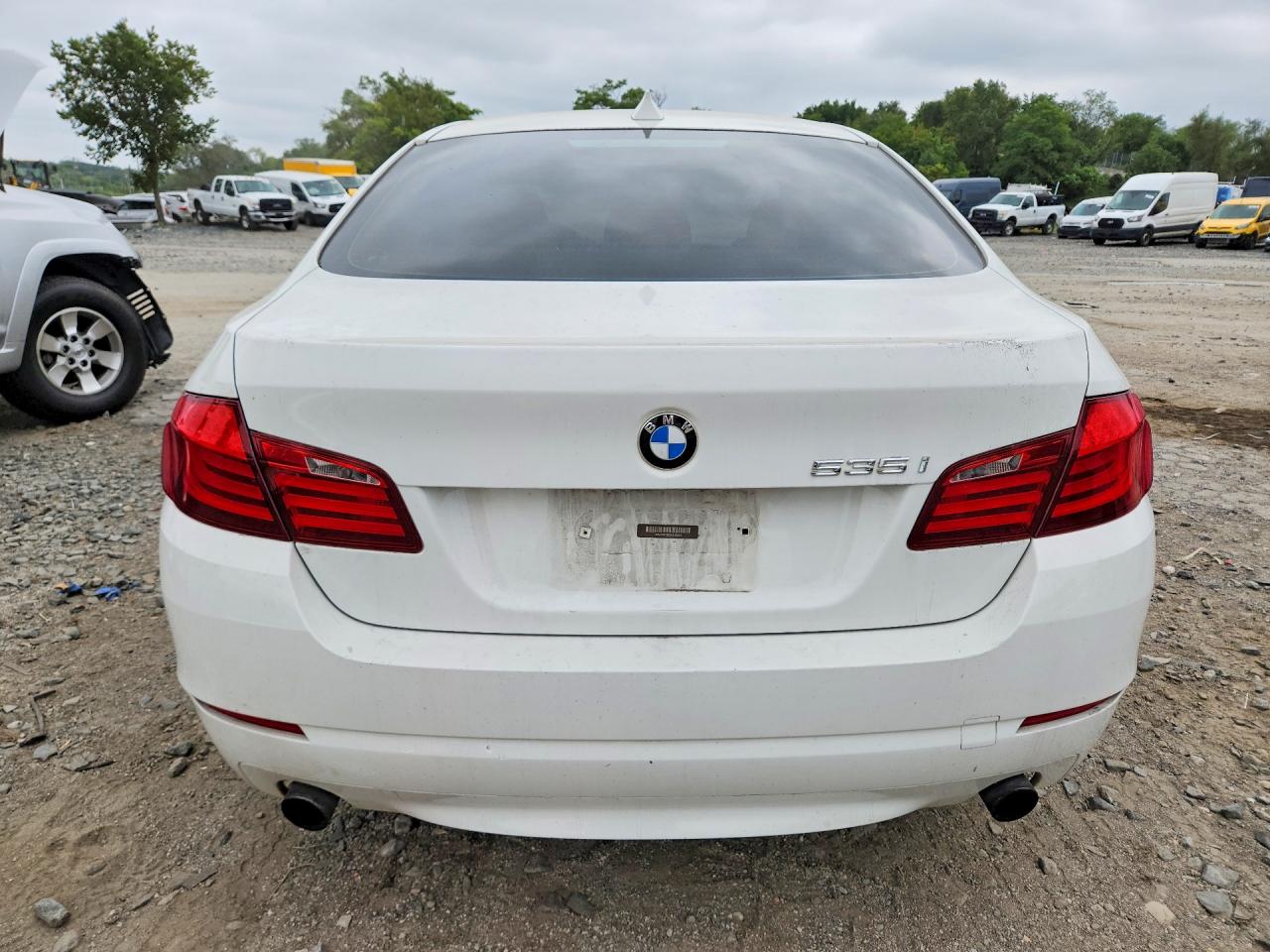 2013 Bmw 535 I White vin: WBAFR7C50DC818264