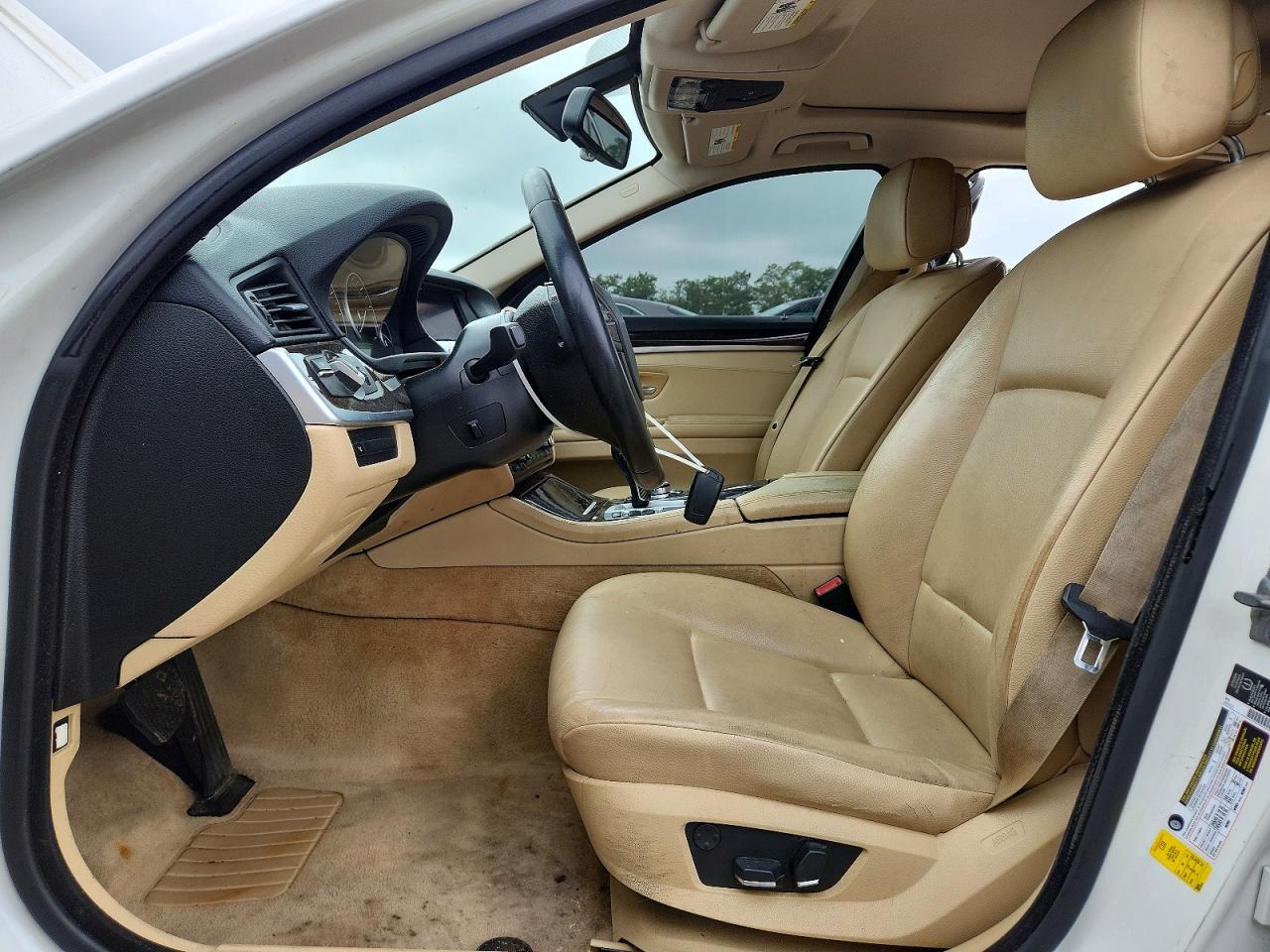 2013 Bmw 535 I White vin: WBAFR7C50DC818264