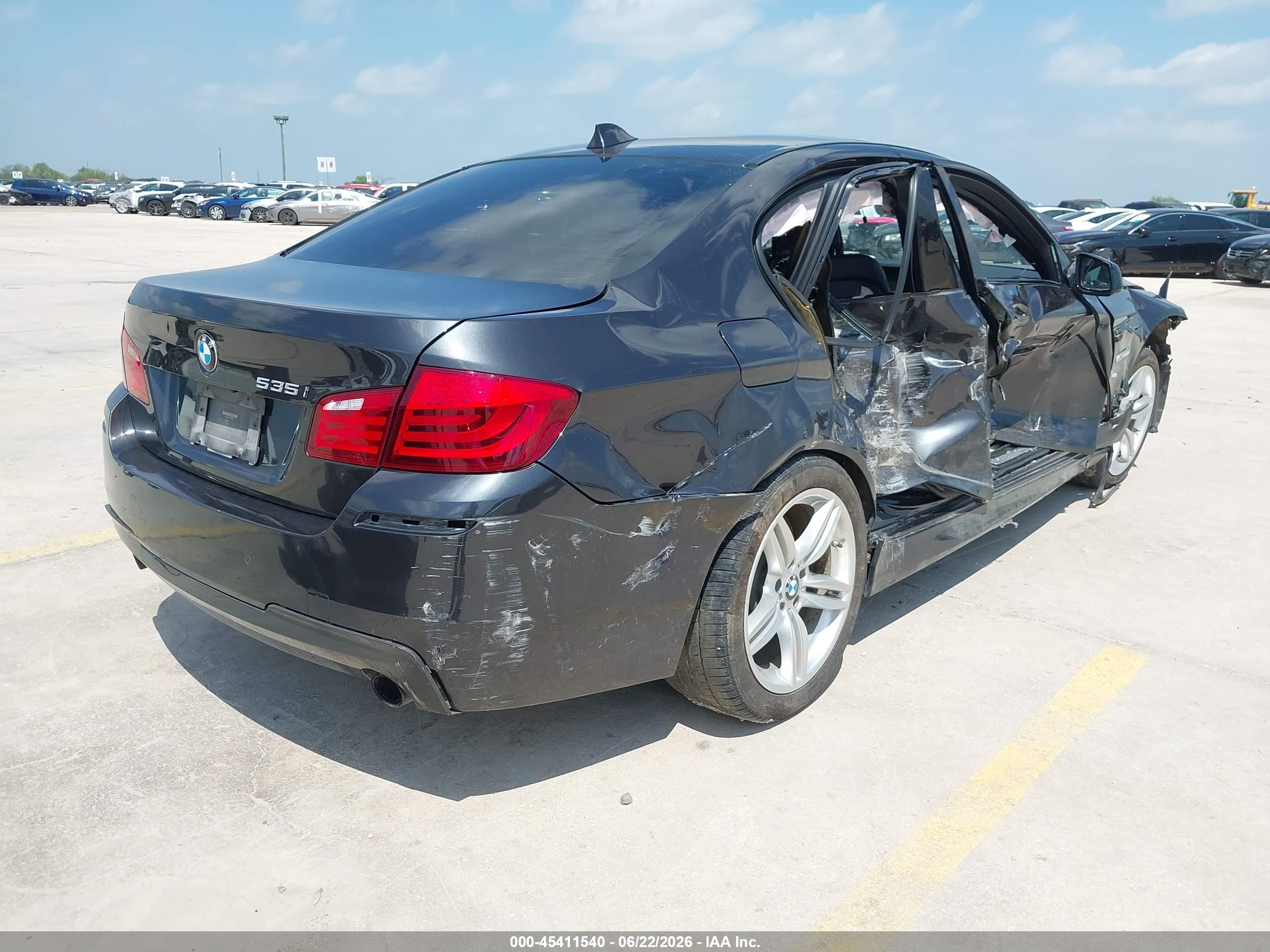 2013 Bmw 535i   Black vin: WBAFR7C50DC829541