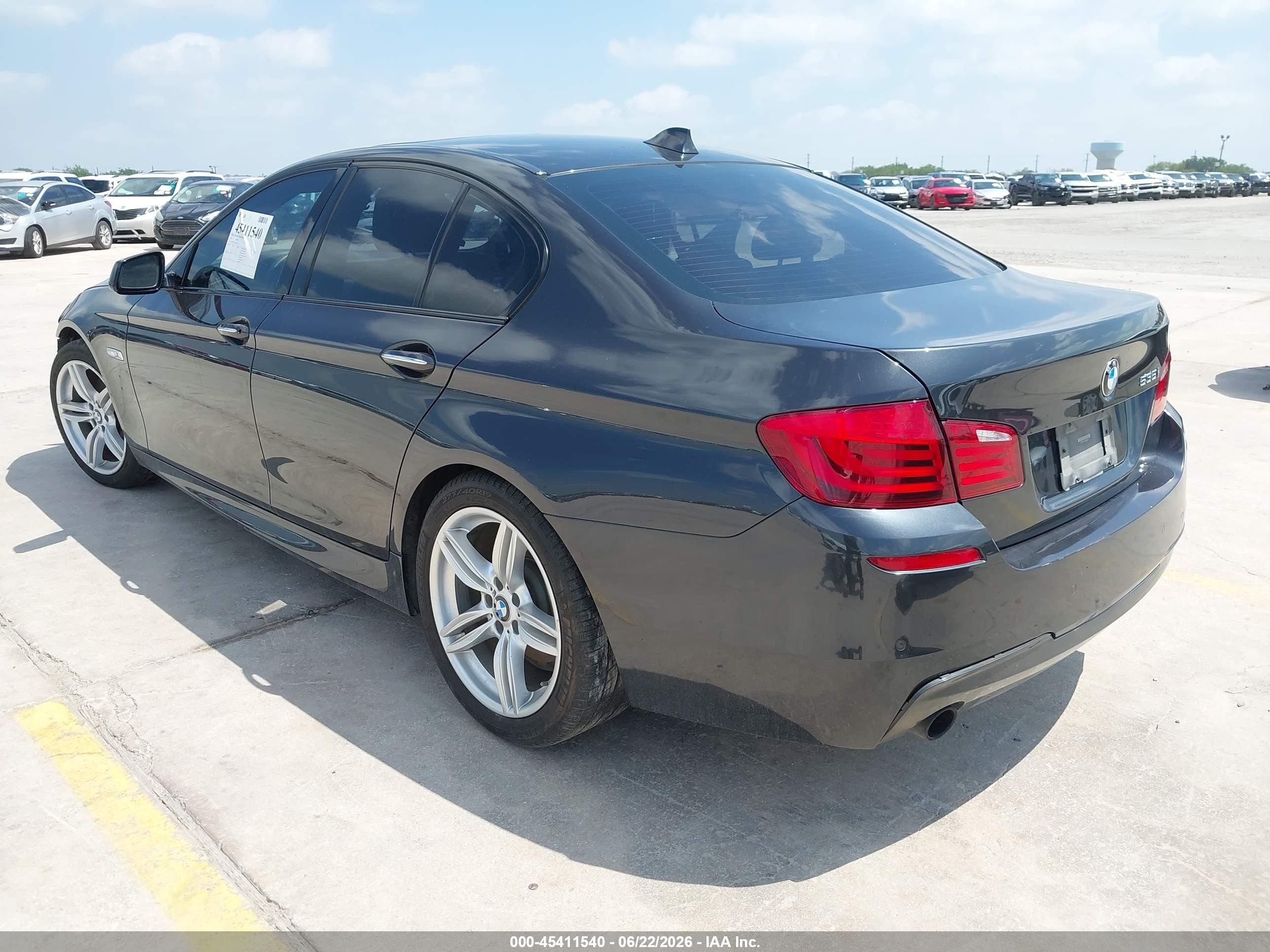 2013 Bmw 535i   Black vin: WBAFR7C50DC829541