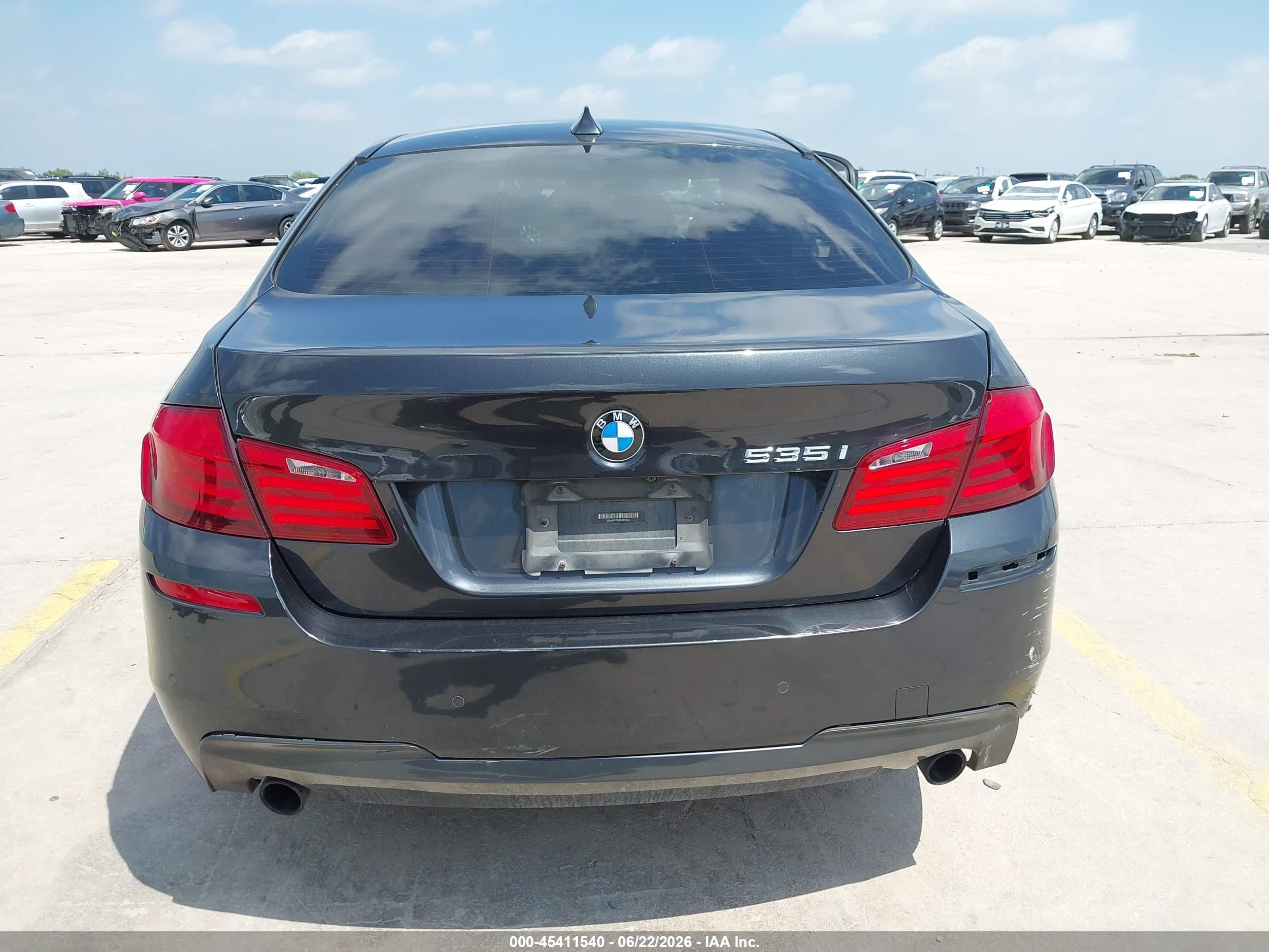 2013 Bmw 535i   Black vin: WBAFR7C50DC829541