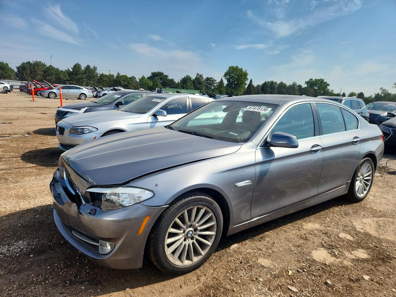 2011 Bmw 535 I Gray vin: WBAFR7C51BC601285