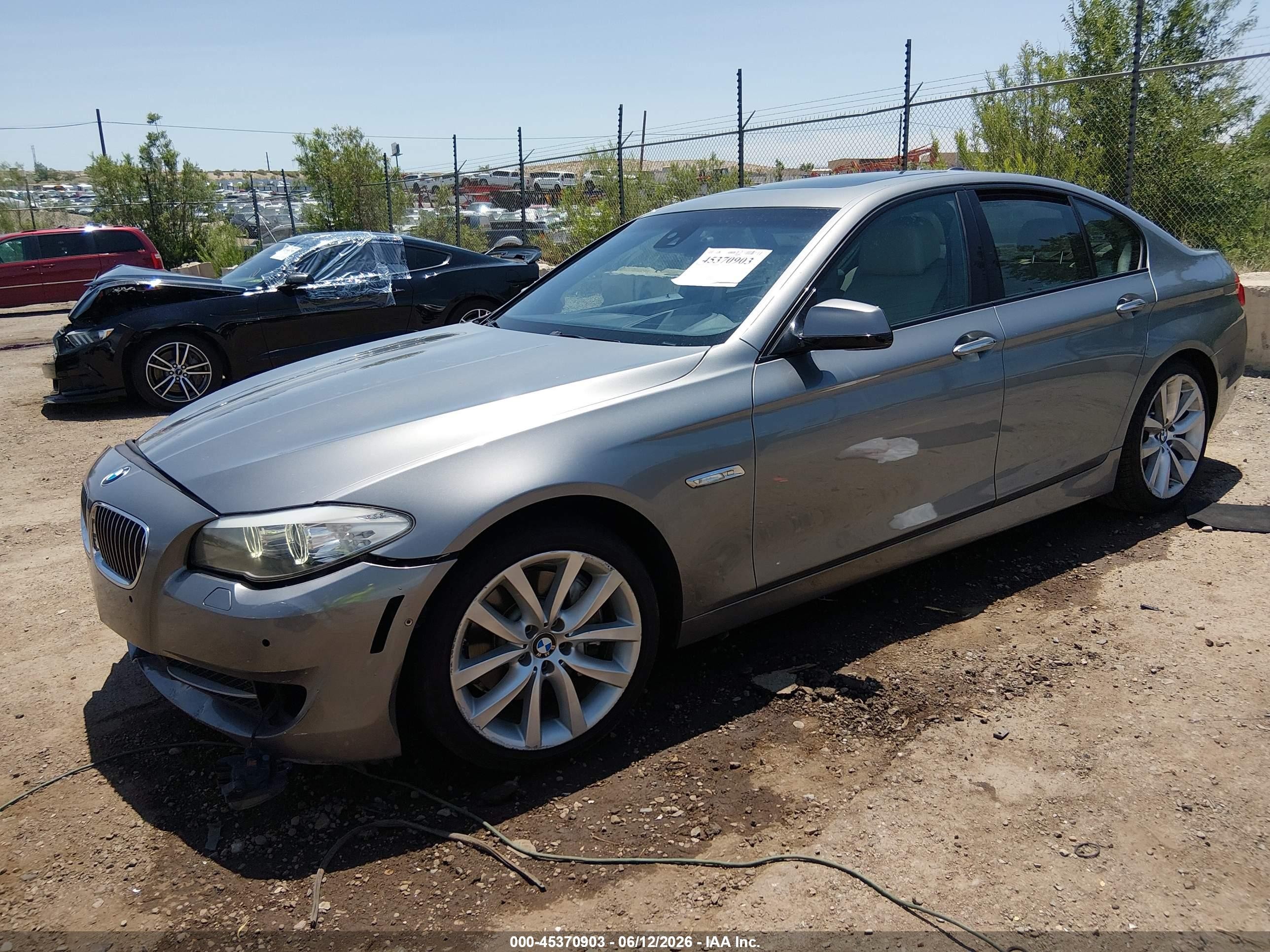 2011 Bmw 535i   Silver vin: WBAFR7C51BC606079