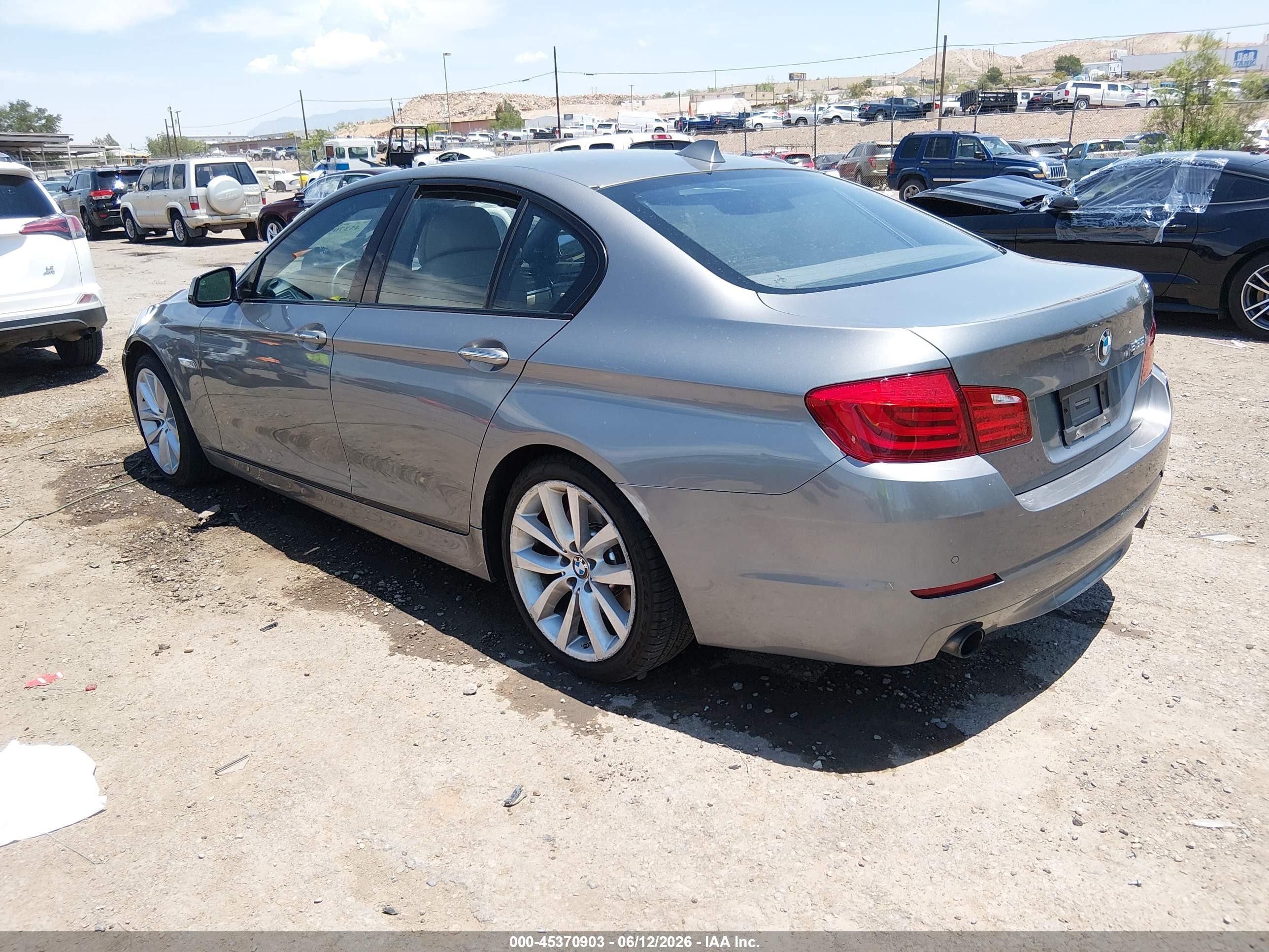 2011 Bmw 535i   Silver vin: WBAFR7C51BC606079