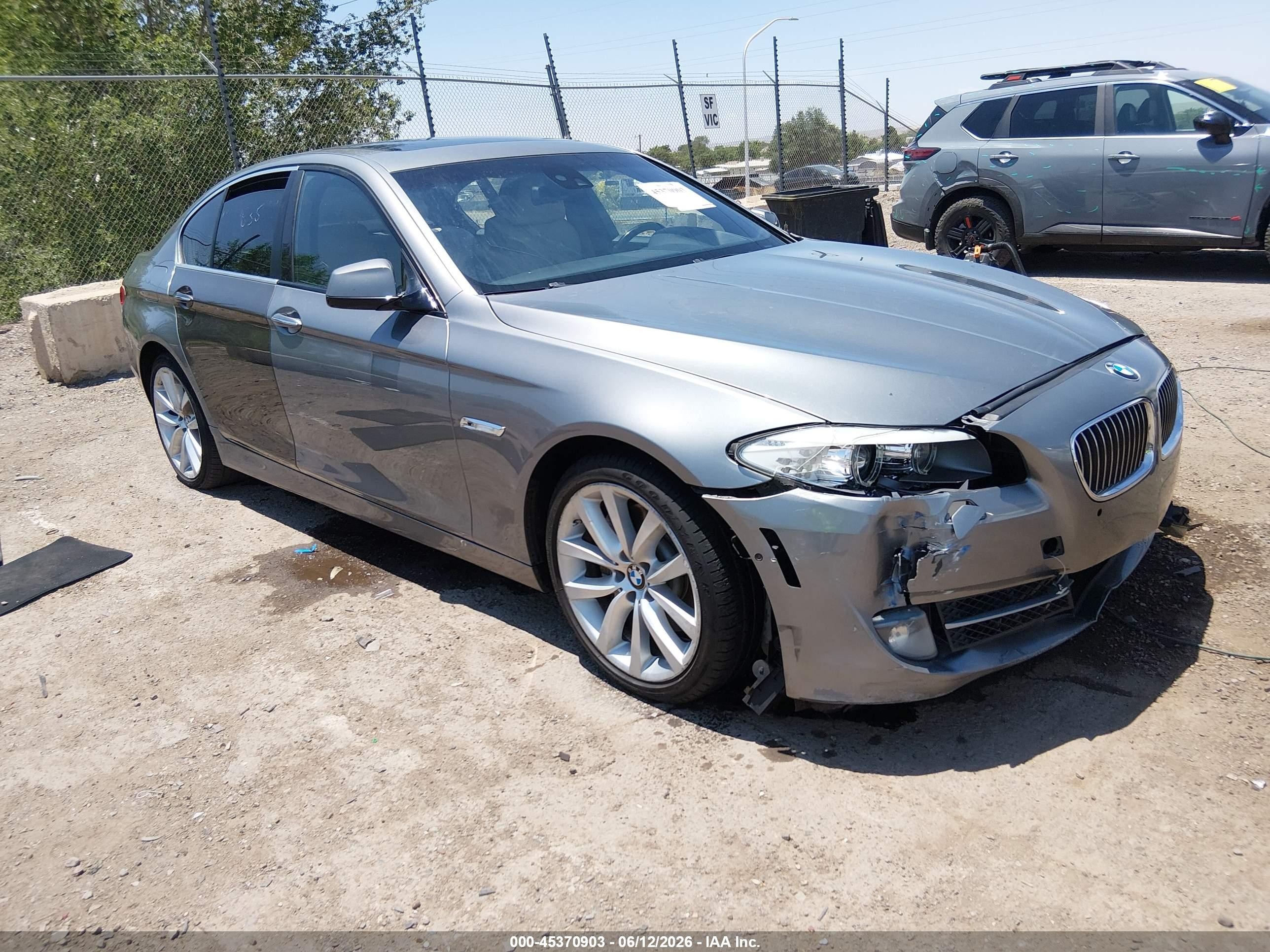 2011 Bmw 535i   Silver vin: WBAFR7C51BC606079