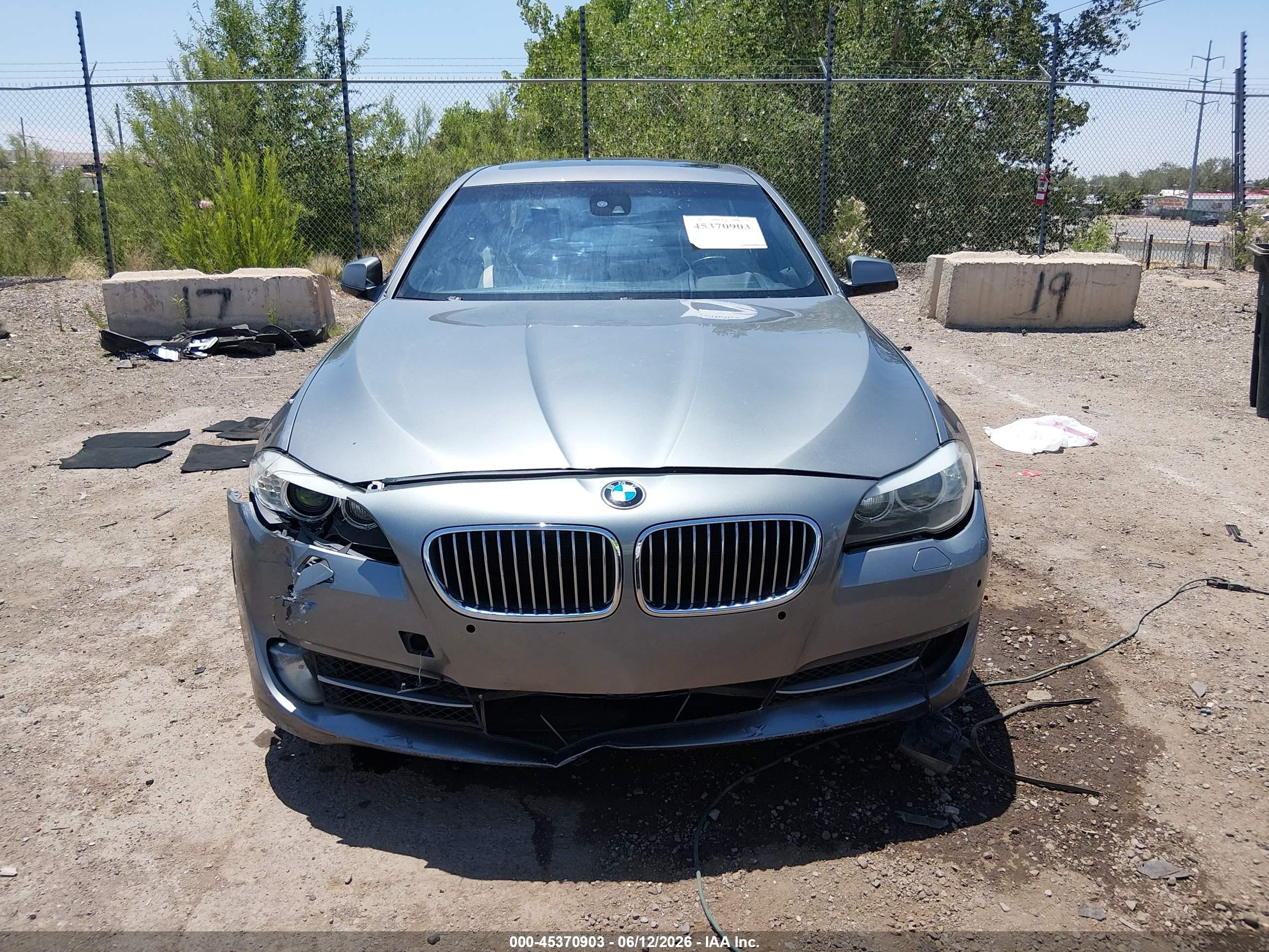 2011 Bmw 535i   Silver vin: WBAFR7C51BC606079