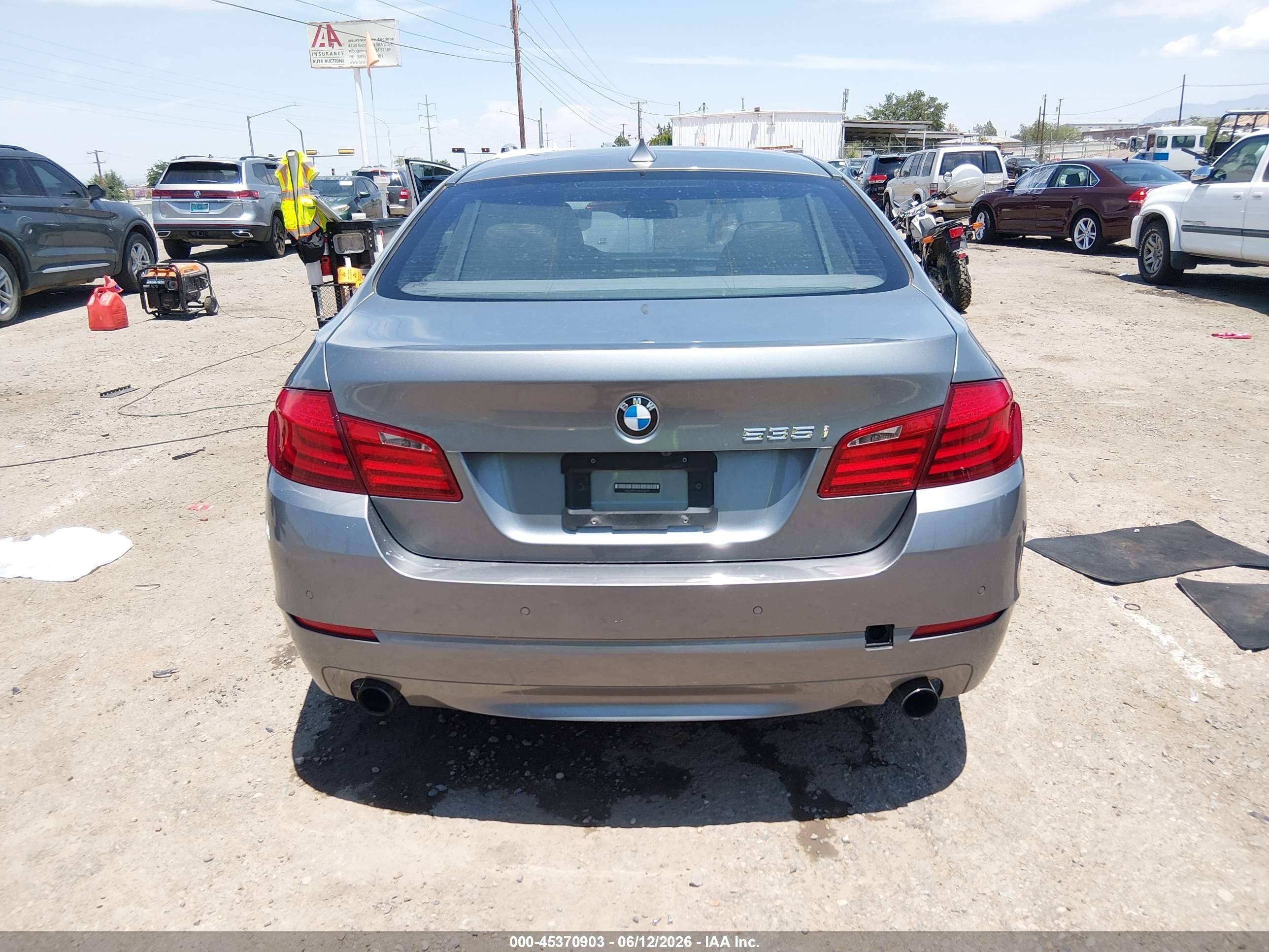 2011 Bmw 535i   Silver vin: WBAFR7C51BC606079