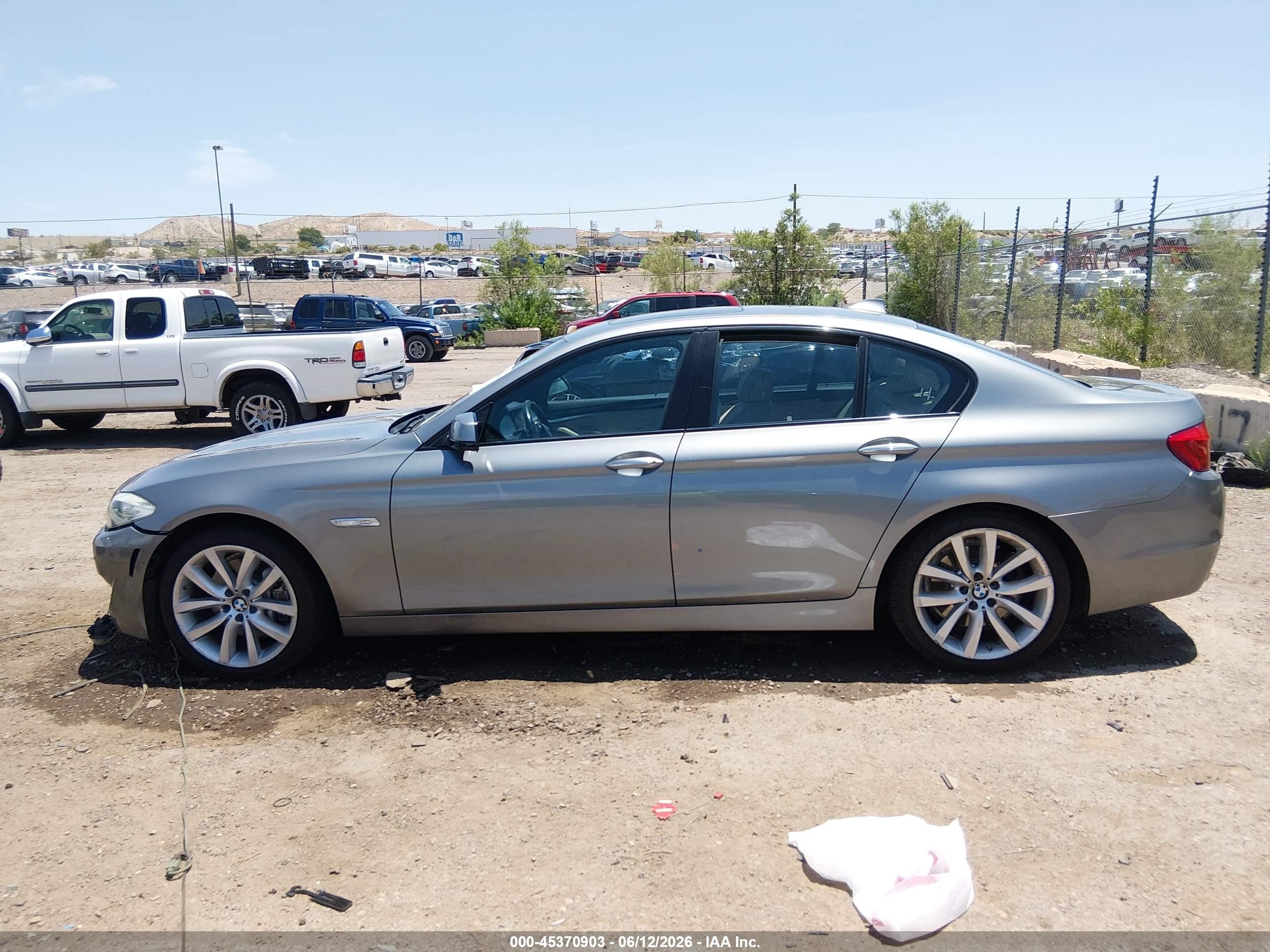 2011 Bmw 535i   Silver vin: WBAFR7C51BC606079