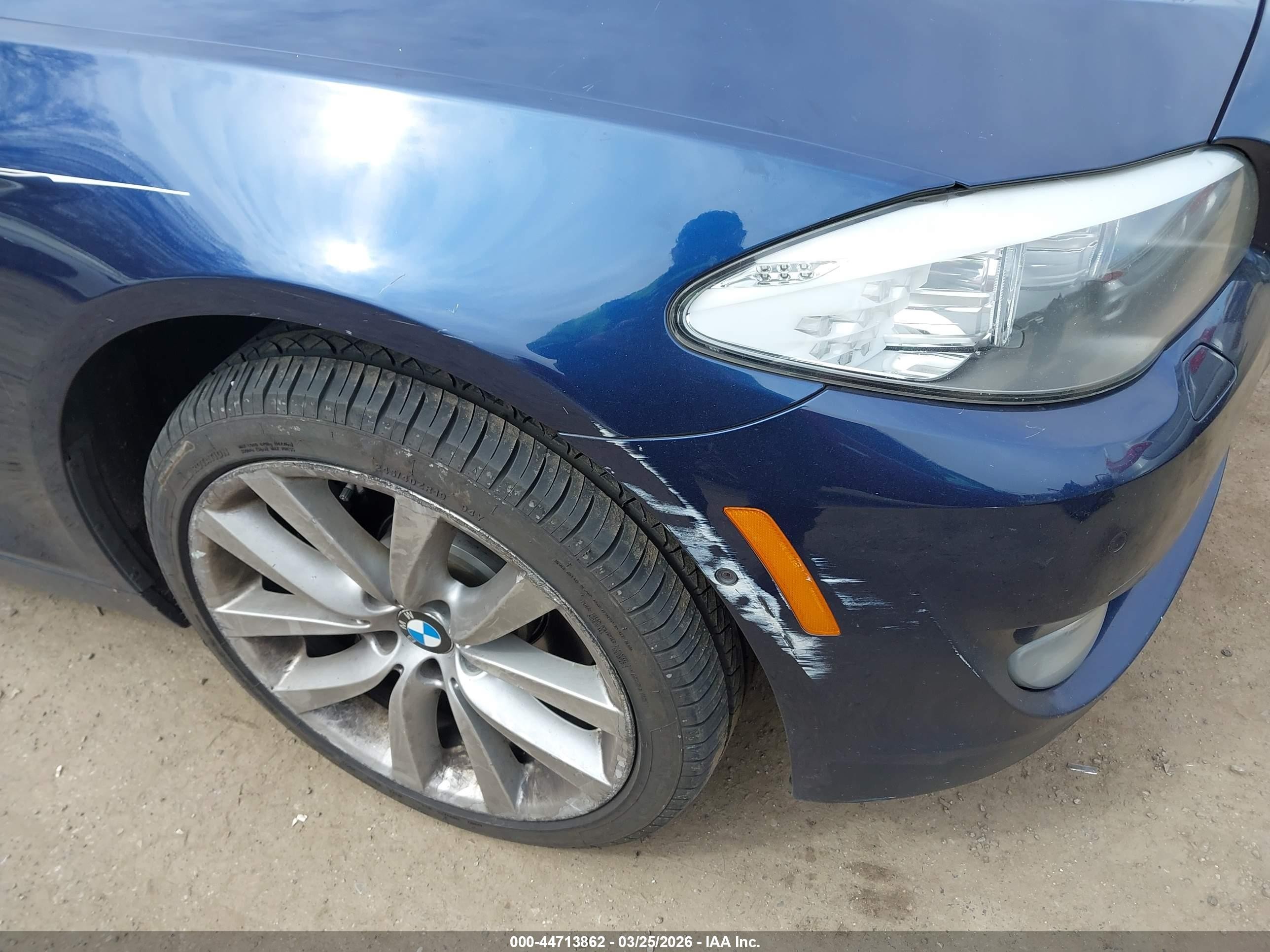 2012 Bmw 535i   Dark Blue vin: WBAFR7C51CC808373