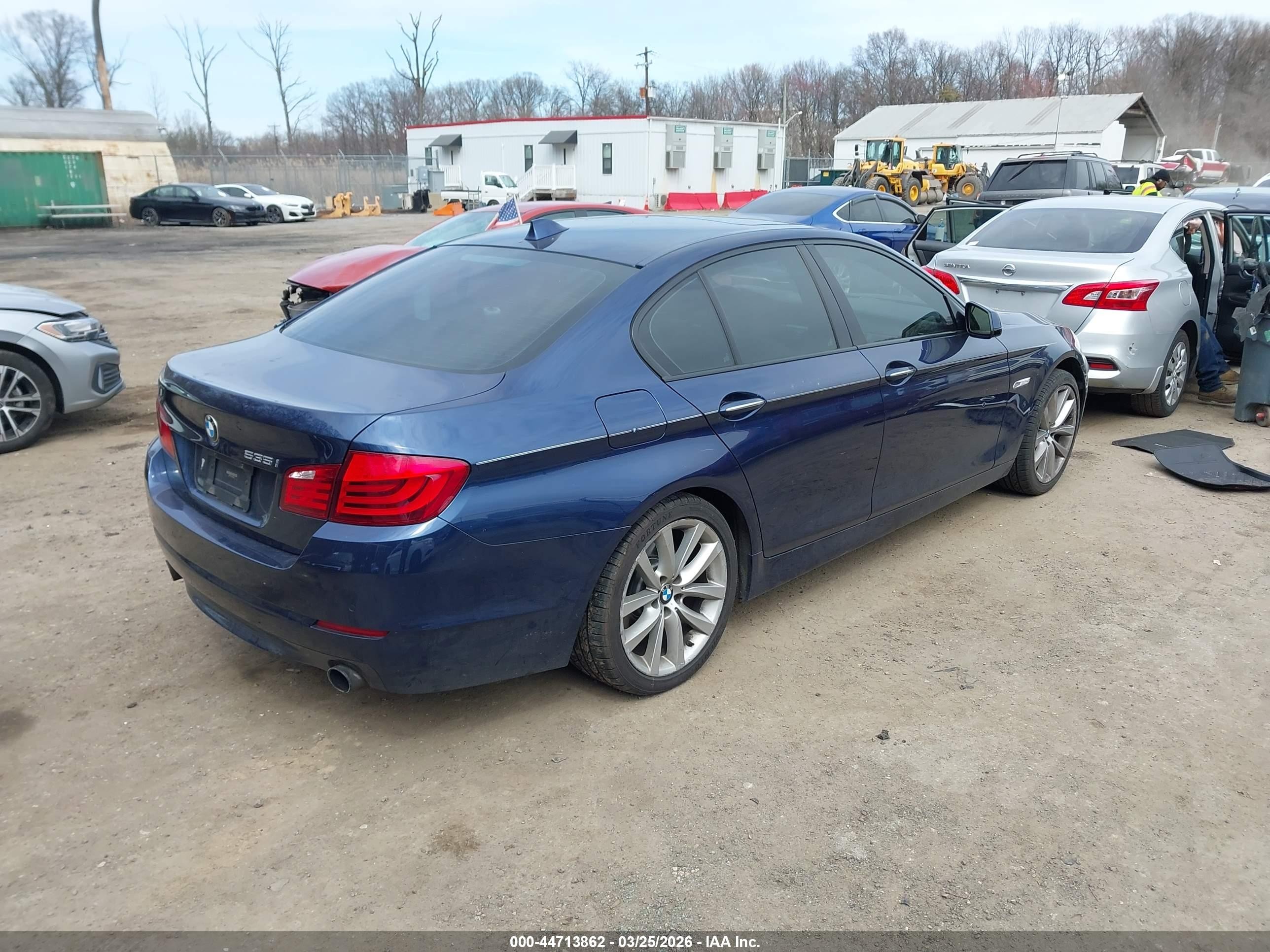 2012 Bmw 535i   Dark Blue vin: WBAFR7C51CC808373