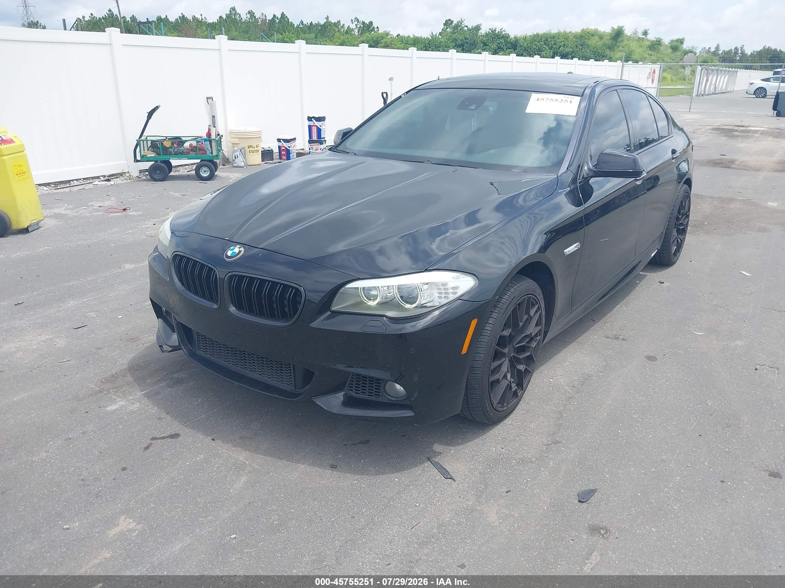 2012 Bmw 535i   Черный vin: WBAFR7C51CC809250