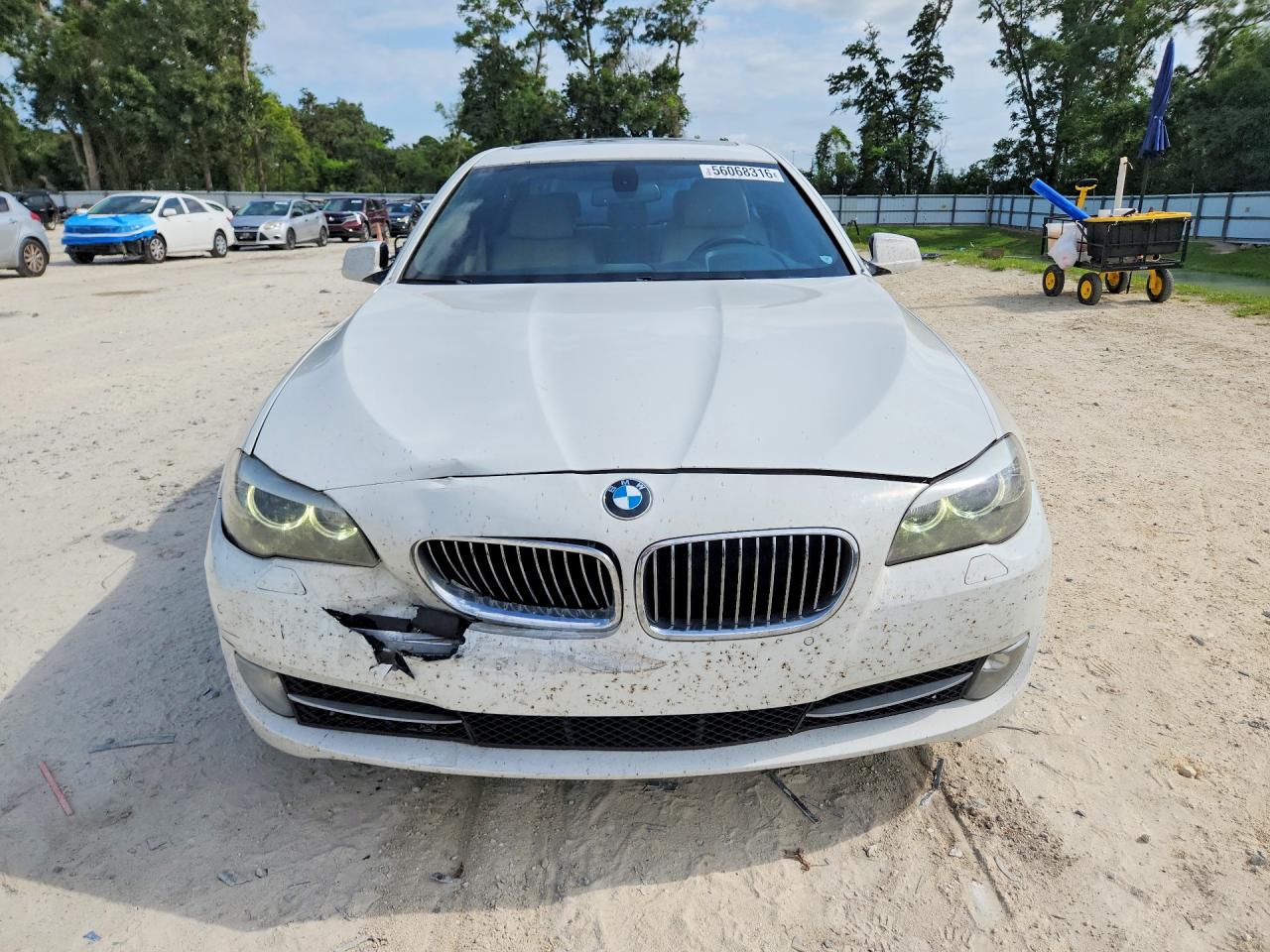 2012 Bmw 535 I White vin: WBAFR7C51CC813542