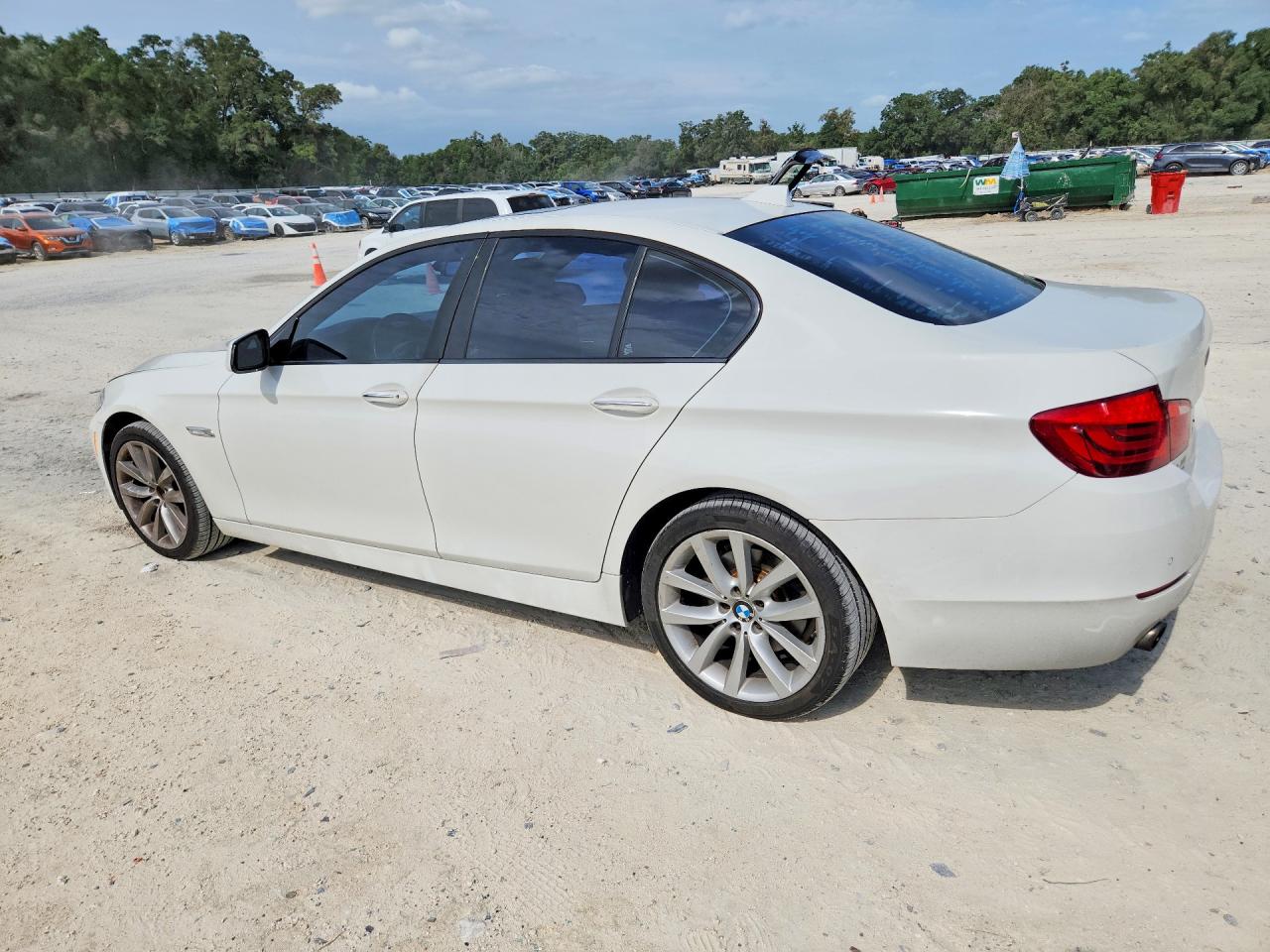 2012 Bmw 535 I White vin: WBAFR7C51CC813542
