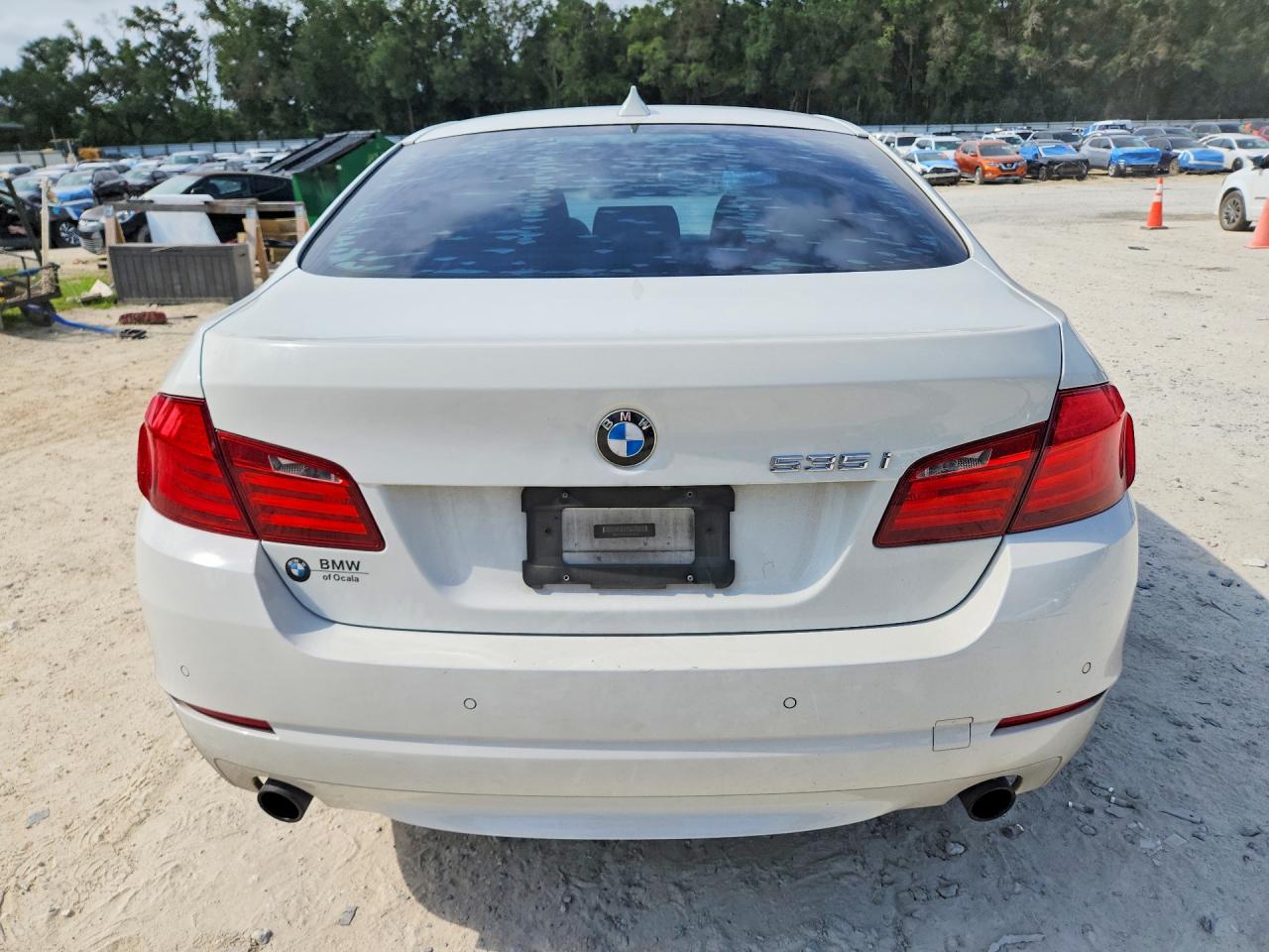 2012 Bmw 535 I White vin: WBAFR7C51CC813542