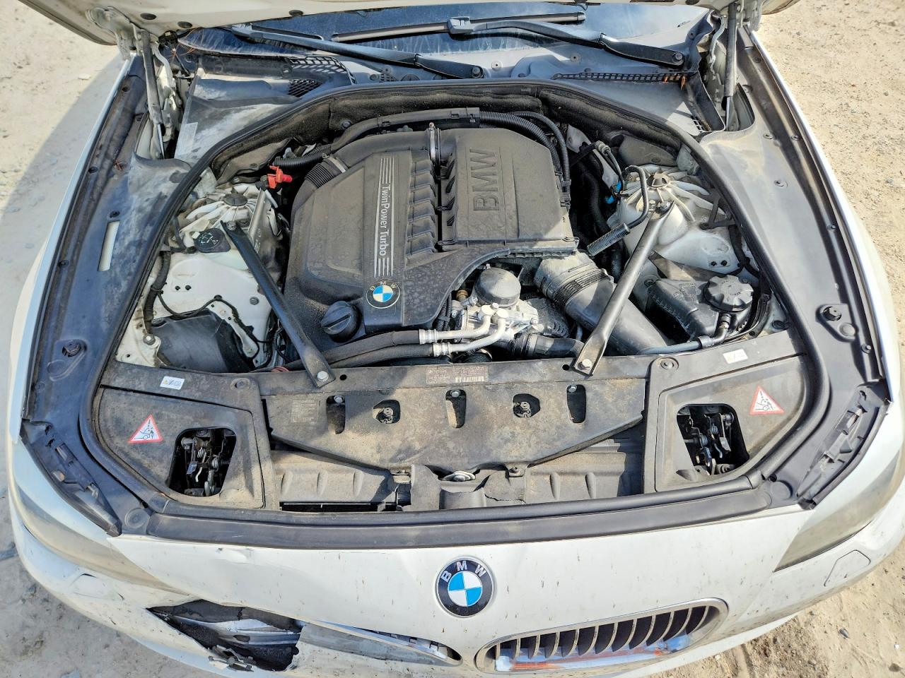 2012 Bmw 535 I White vin: WBAFR7C51CC813542