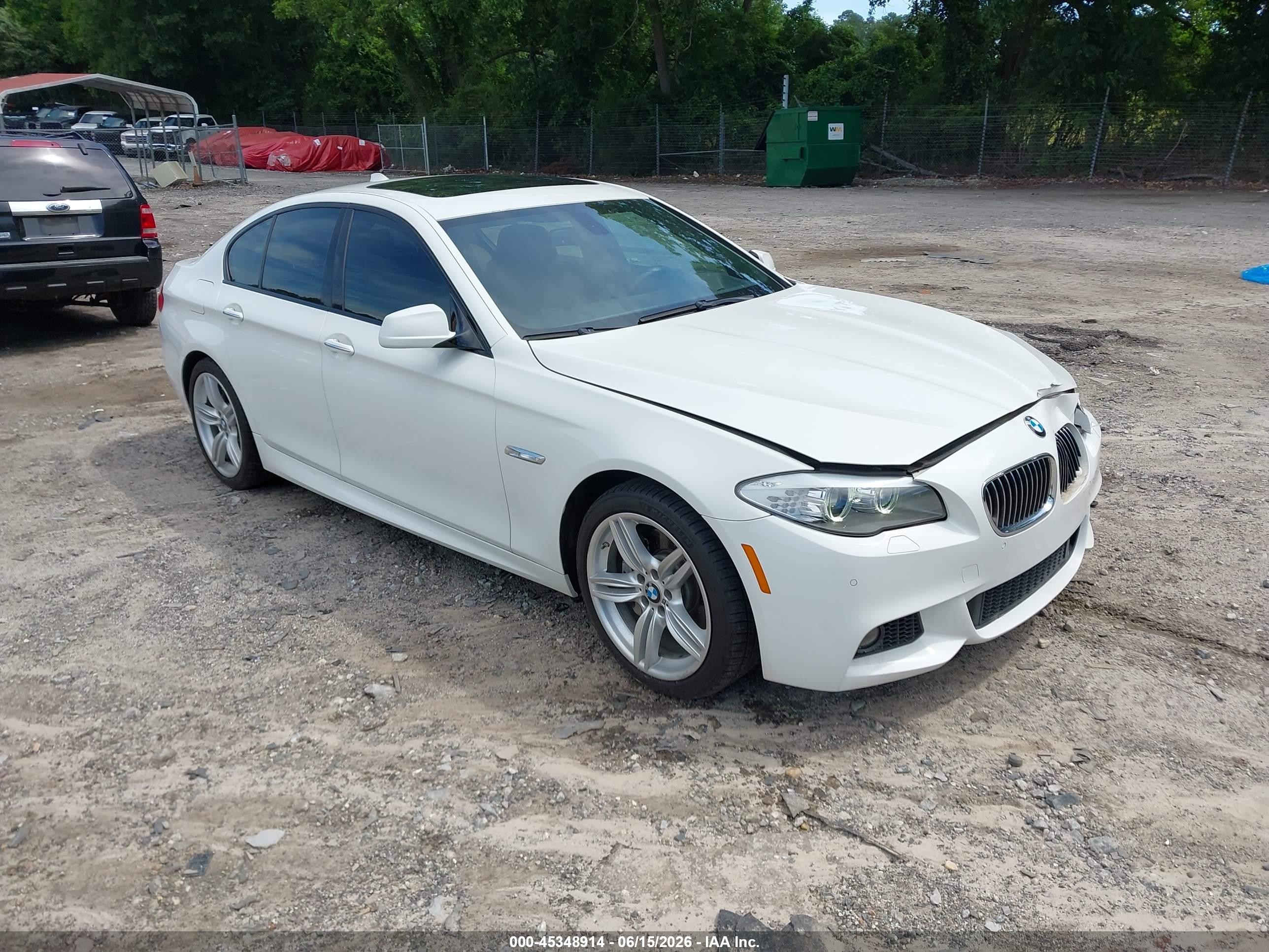 2012 Bmw 535i   Белый vin: WBAFR7C51CC816814
