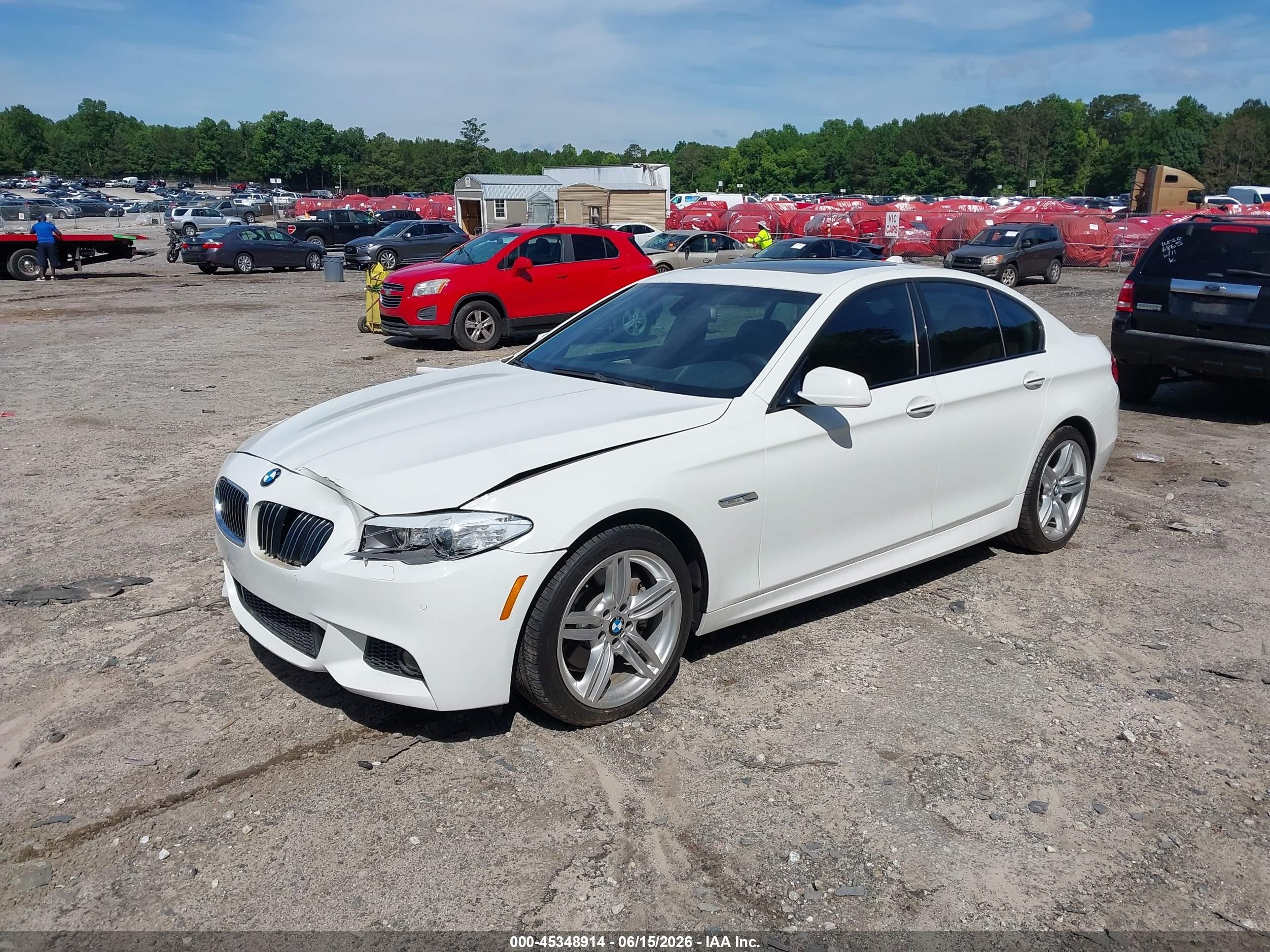 2012 Bmw 535i   White vin: WBAFR7C51CC816814