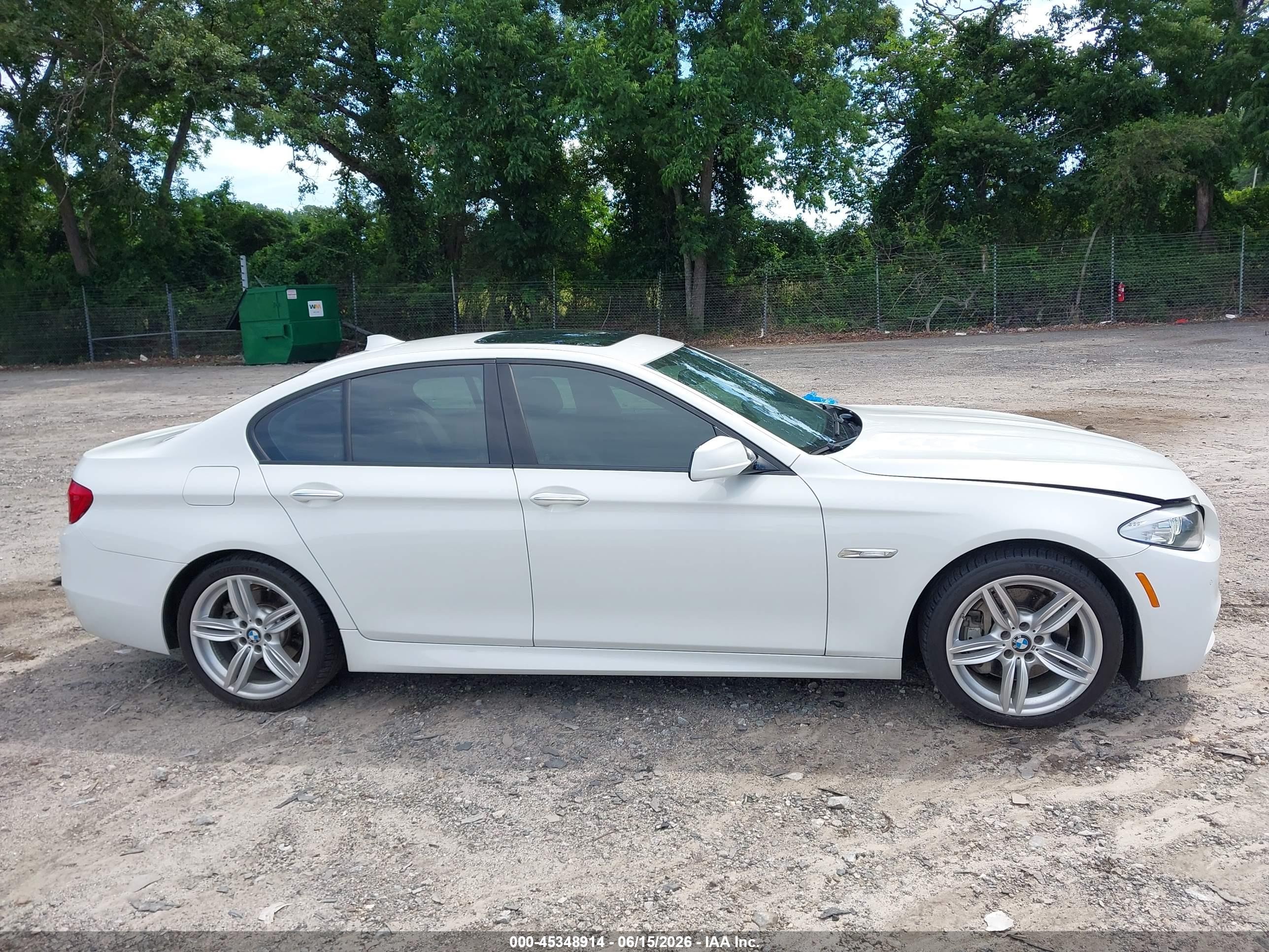 2012 Bmw 535i   White vin: WBAFR7C51CC816814