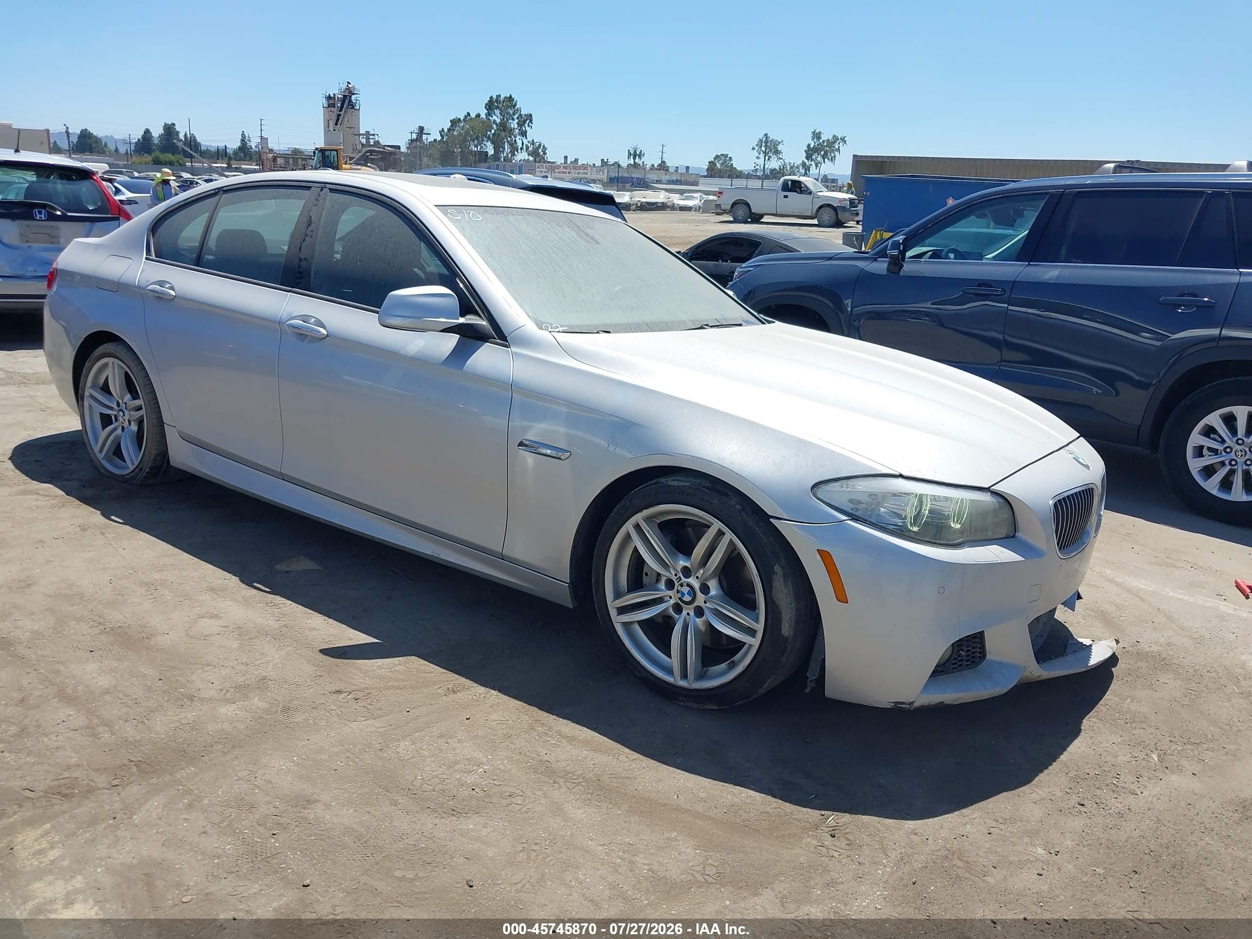 2013 Bmw 535i   Silver vin: WBAFR7C51DC822095