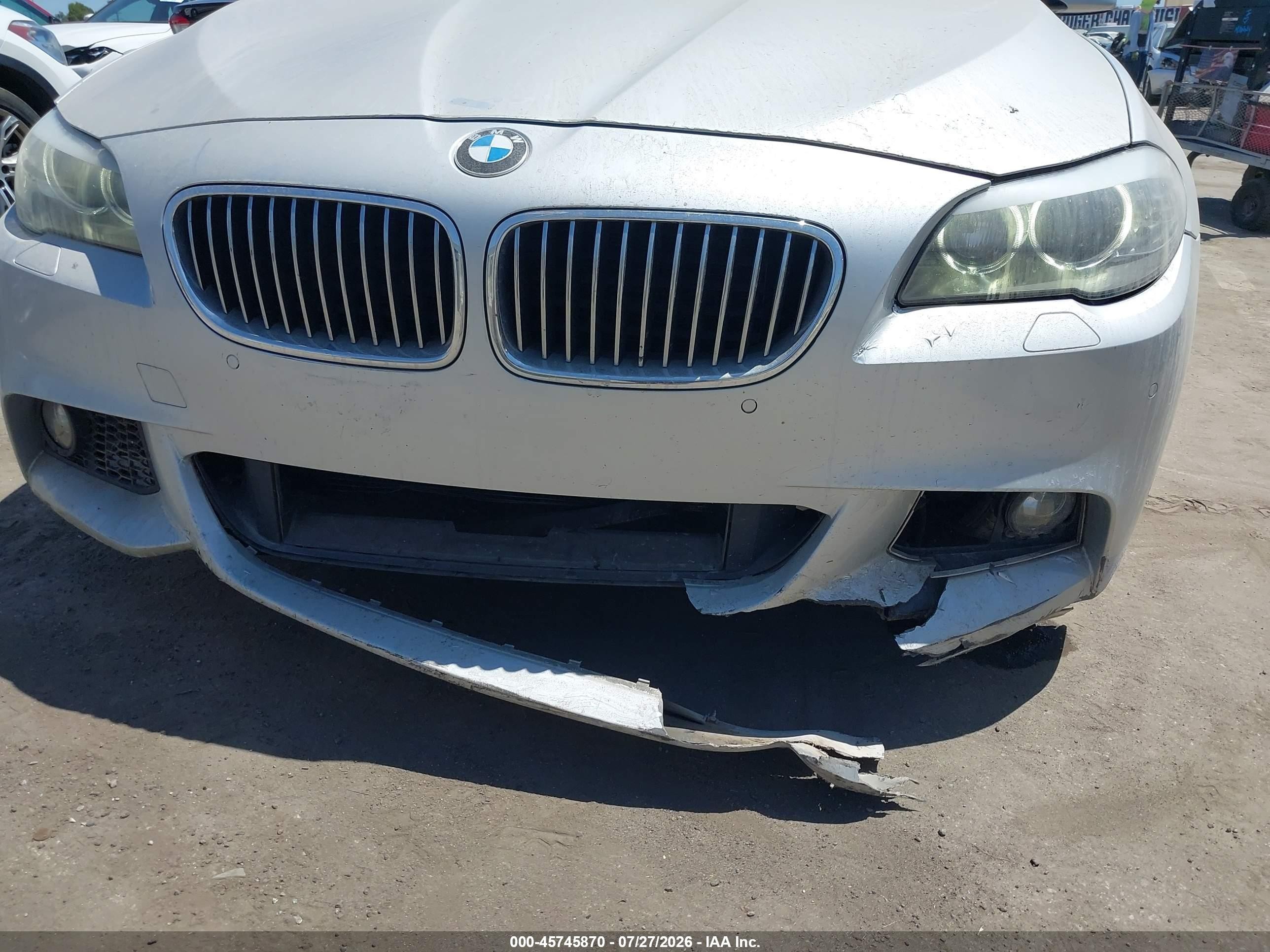 2013 Bmw 535i   Silver vin: WBAFR7C51DC822095