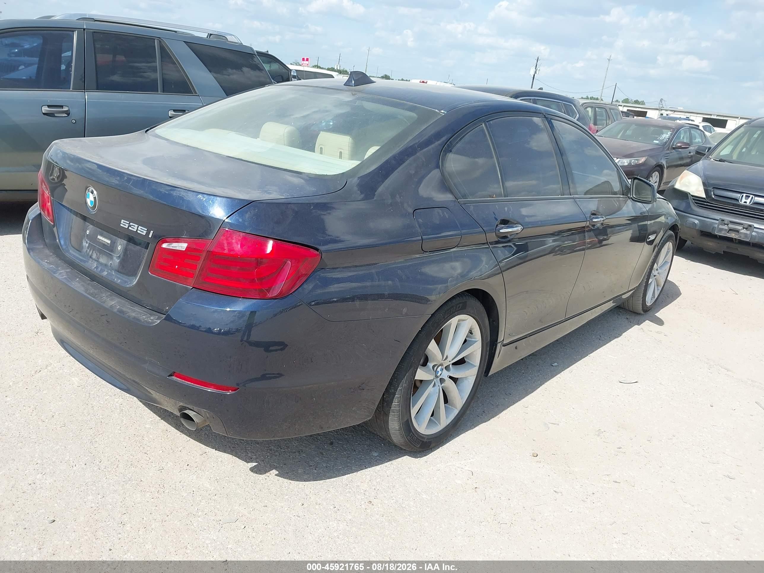 2011 Bmw 535i   Black vin: WBAFR7C52BC604986