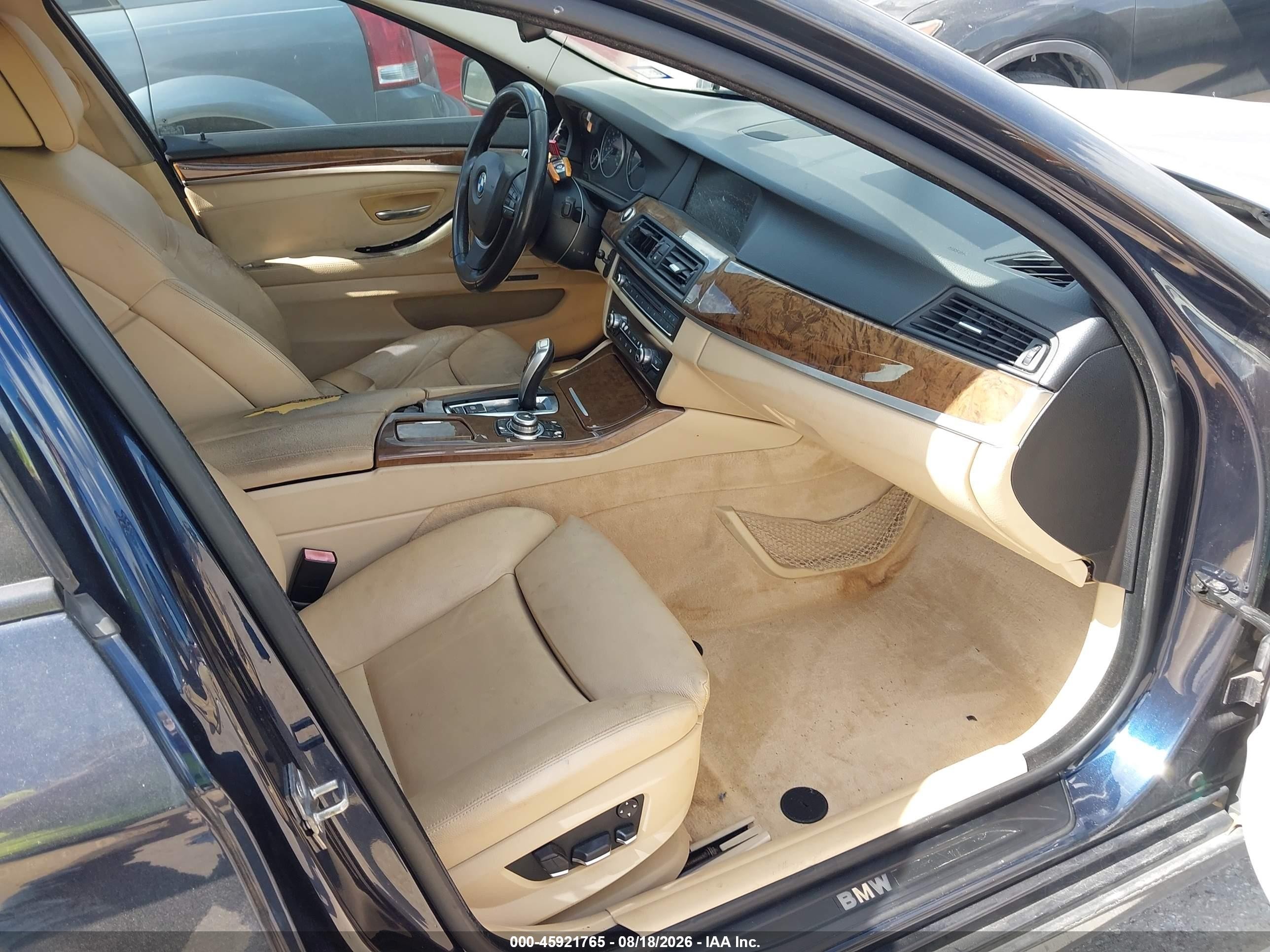 2011 Bmw 535i   Black vin: WBAFR7C52BC604986