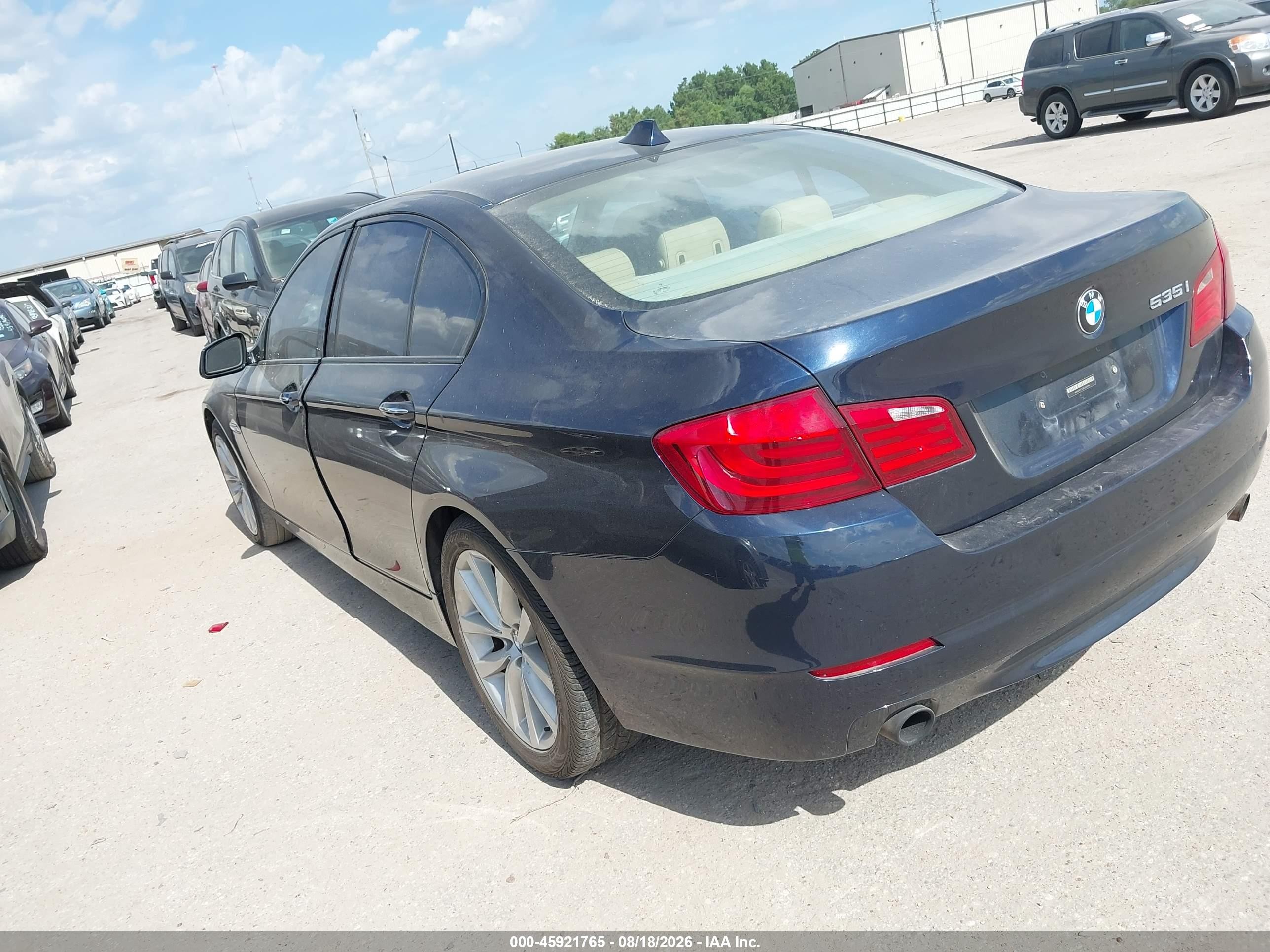 2011 Bmw 535i   Black vin: WBAFR7C52BC604986