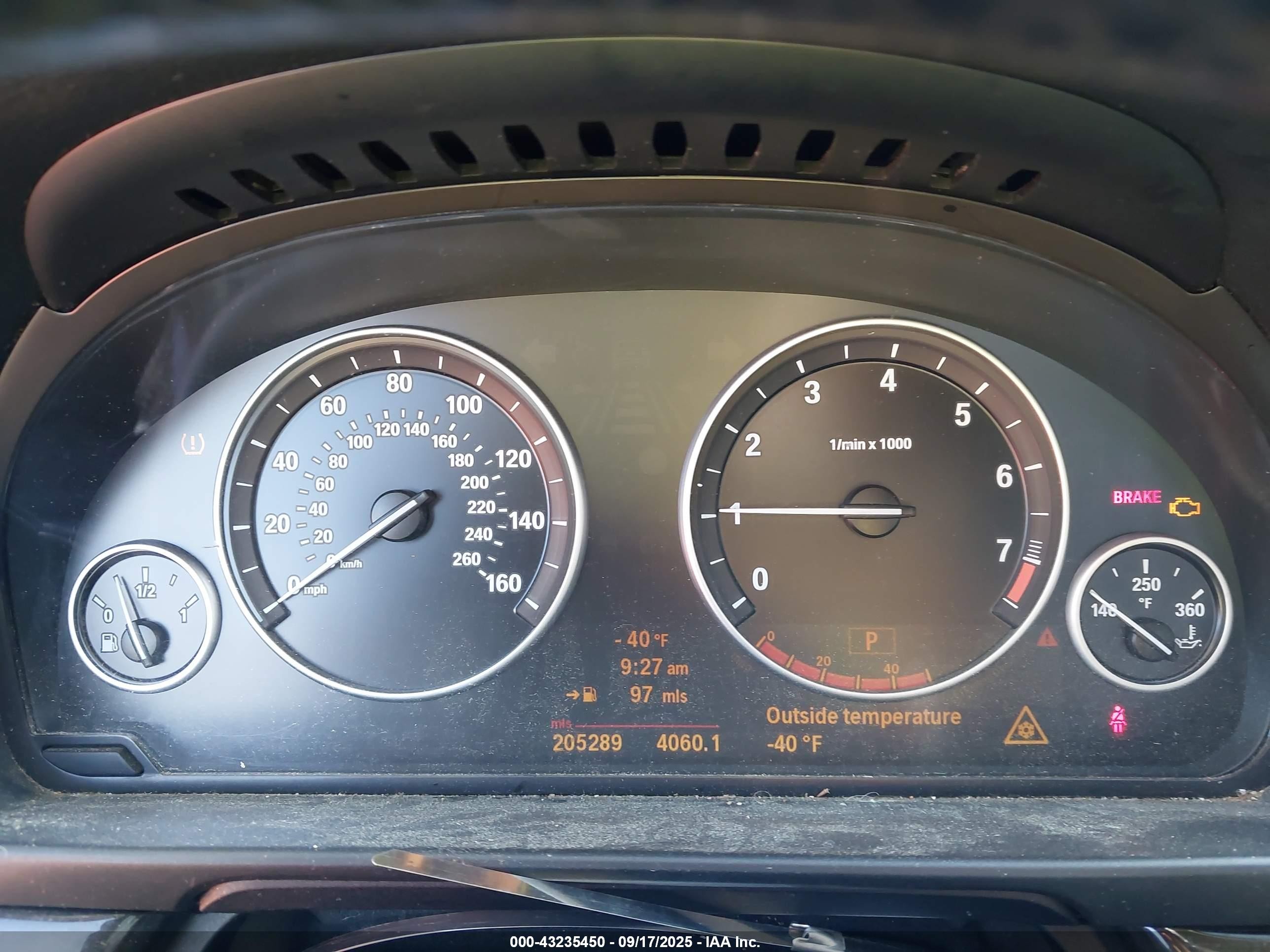 2011 Bmw 535i   Black vin: WBAFR7C52BC605443